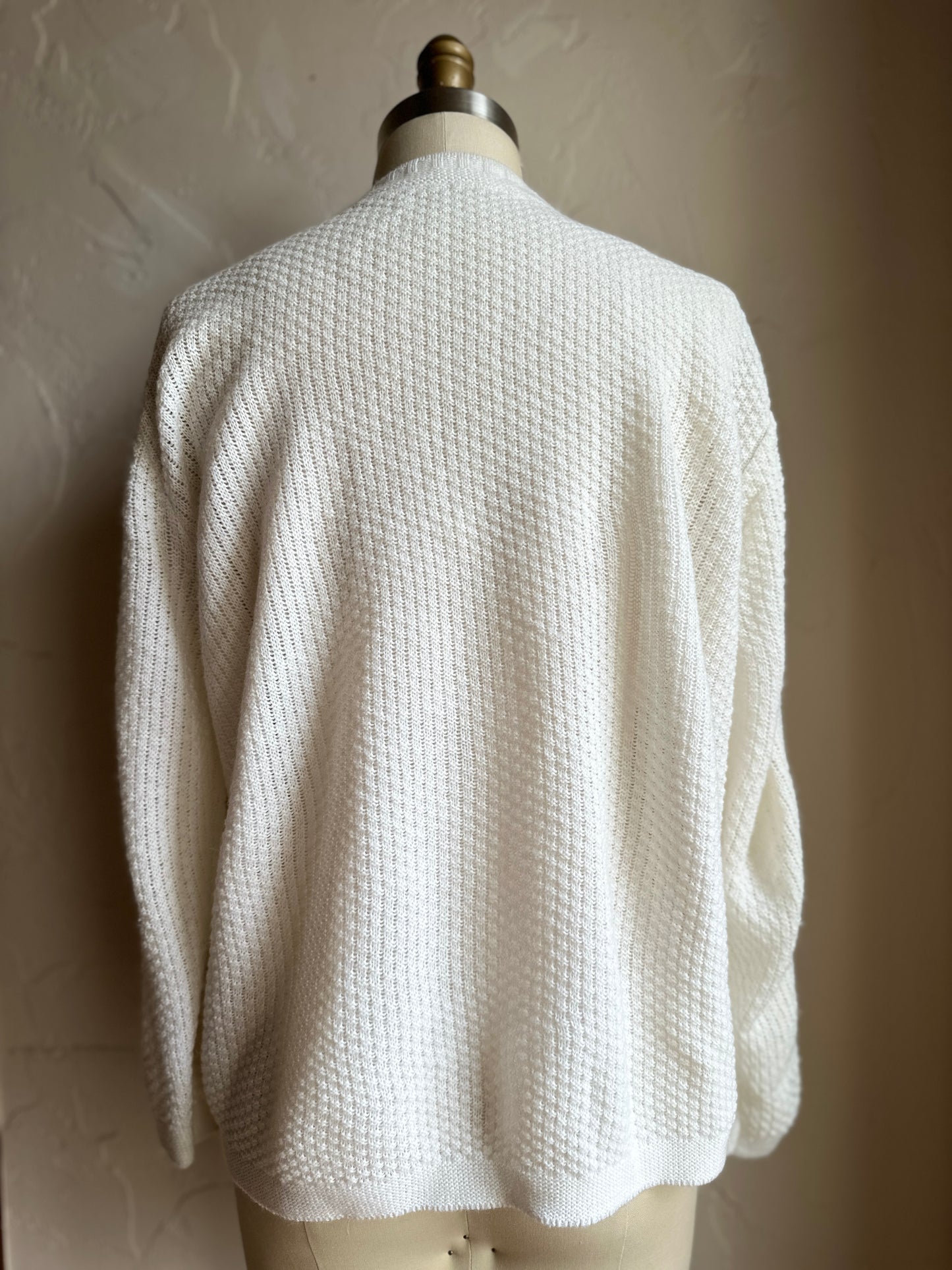 White Eyelet Sweater