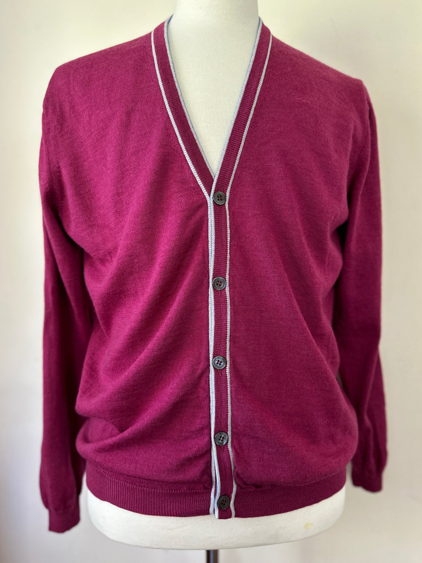Duchamp London Raspberry Cardigan