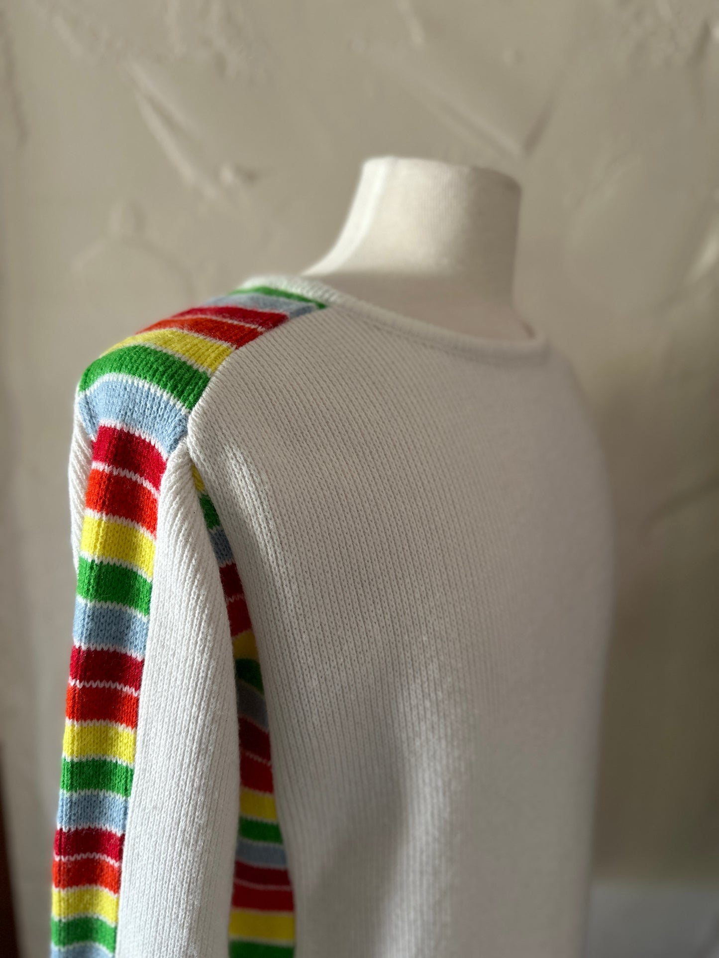 Sears 'Put-On' Shop Rainbow Sleeved Sweater