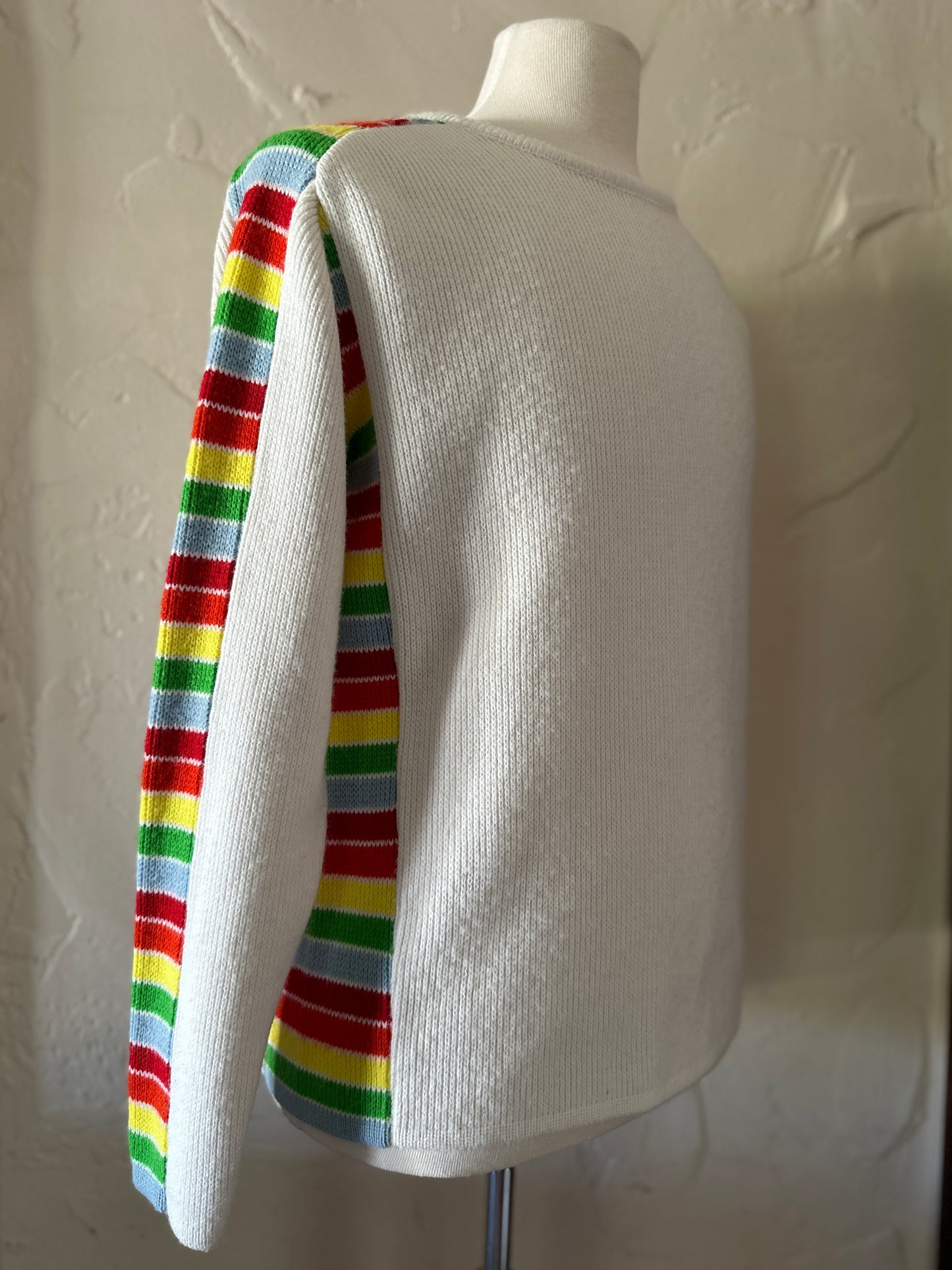 Sears 'Put-On' Shop Rainbow Sleeved Sweater