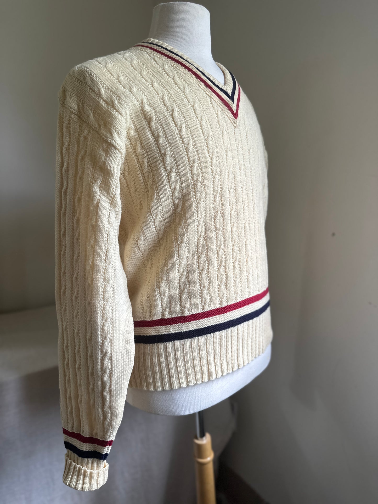 Fashion Hill Cream Wool Cricket Sweater