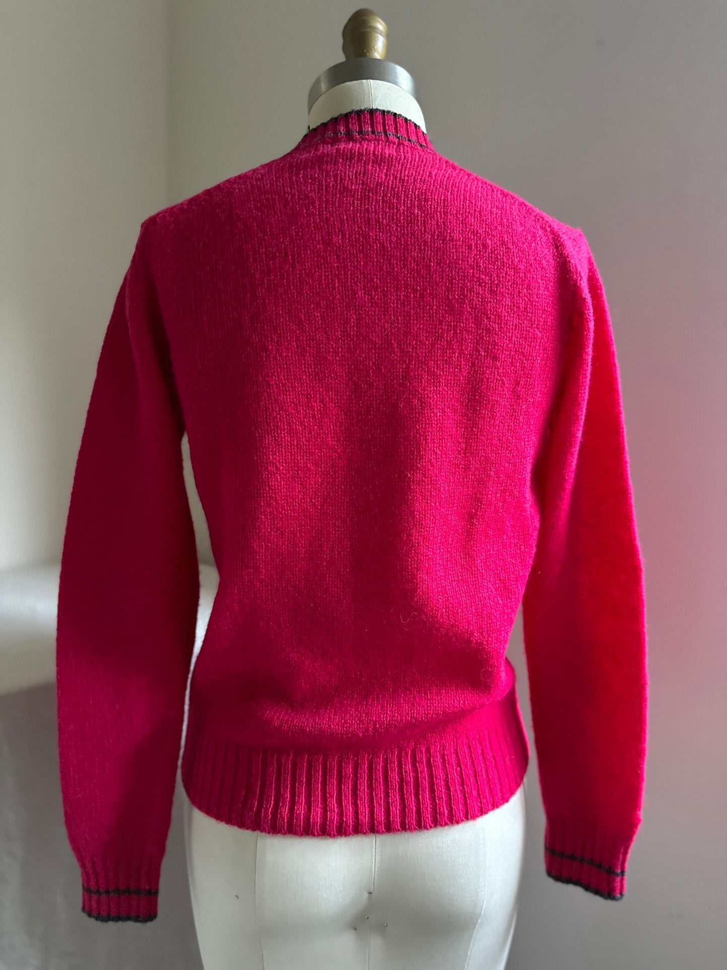 Hot Pink Braemar International Cardigan