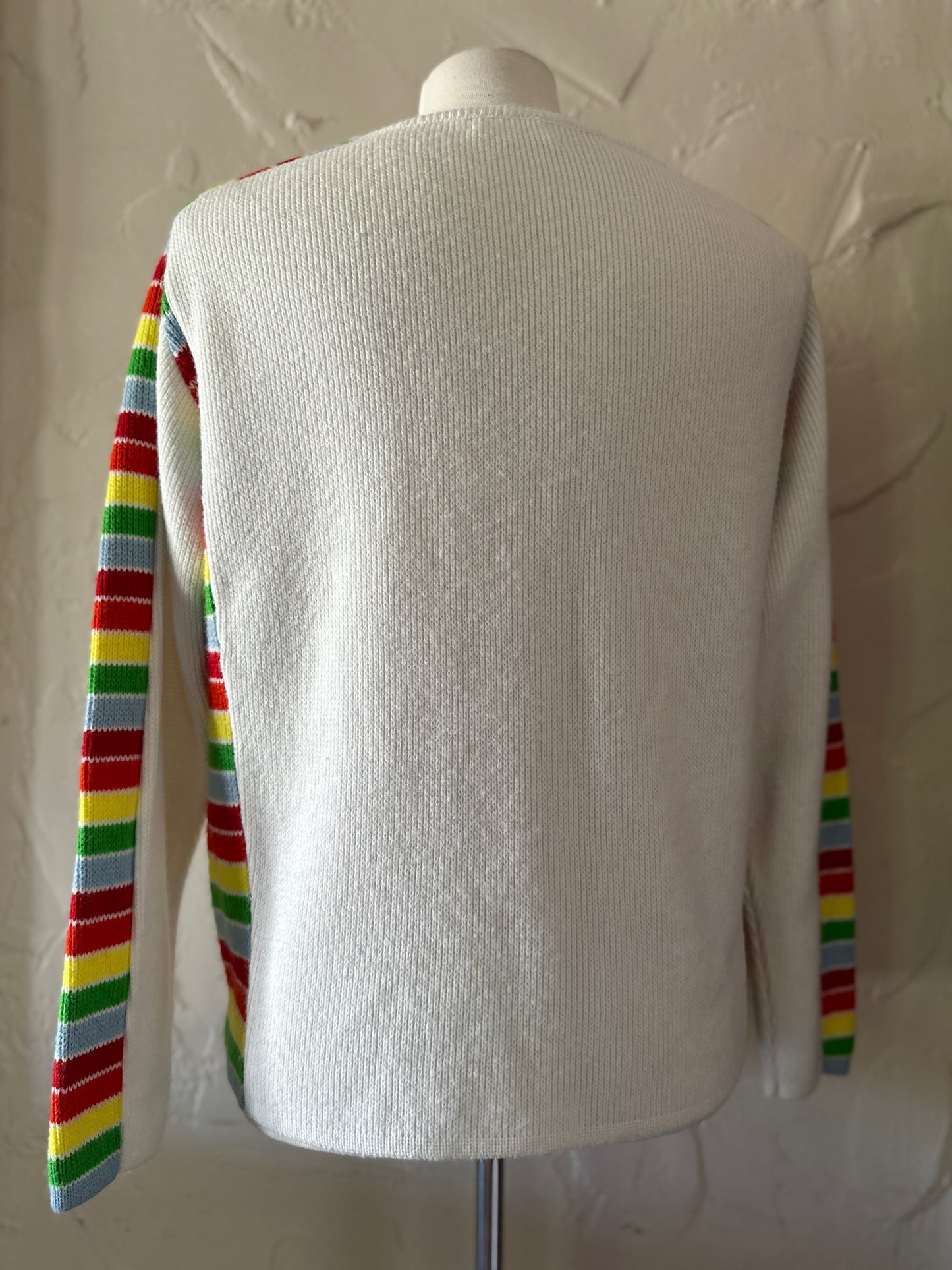 Sears 'Put-On' Shop Rainbow Sleeved Sweater