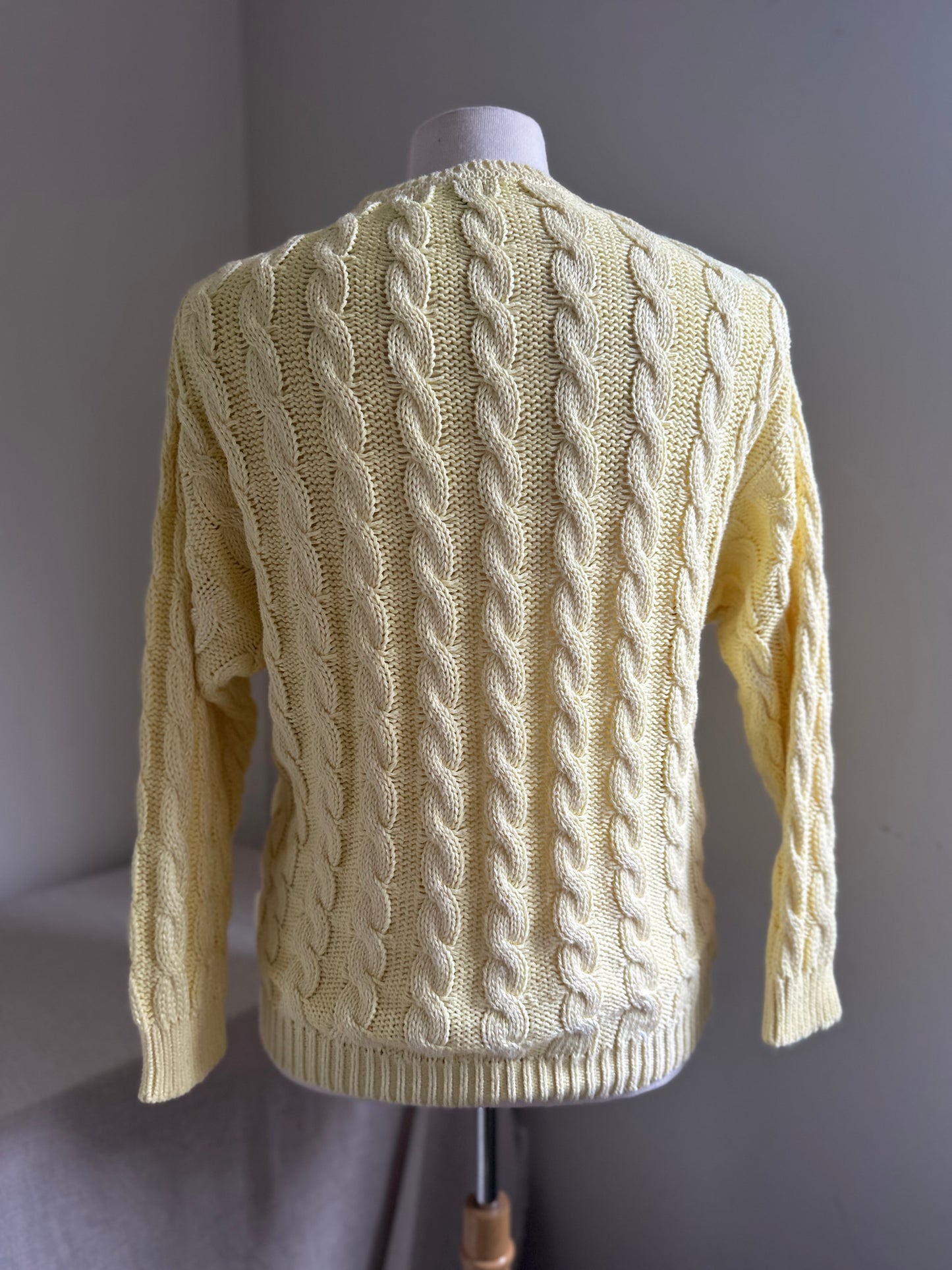 Benetton Yellow Crew Neck Sweater