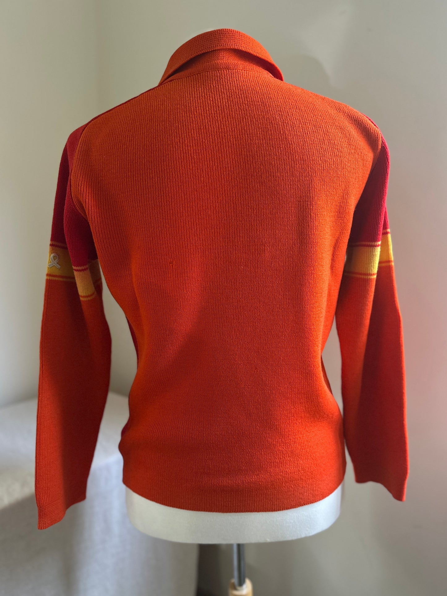 Demetre Orange, Red and Yellow Ski Sweater