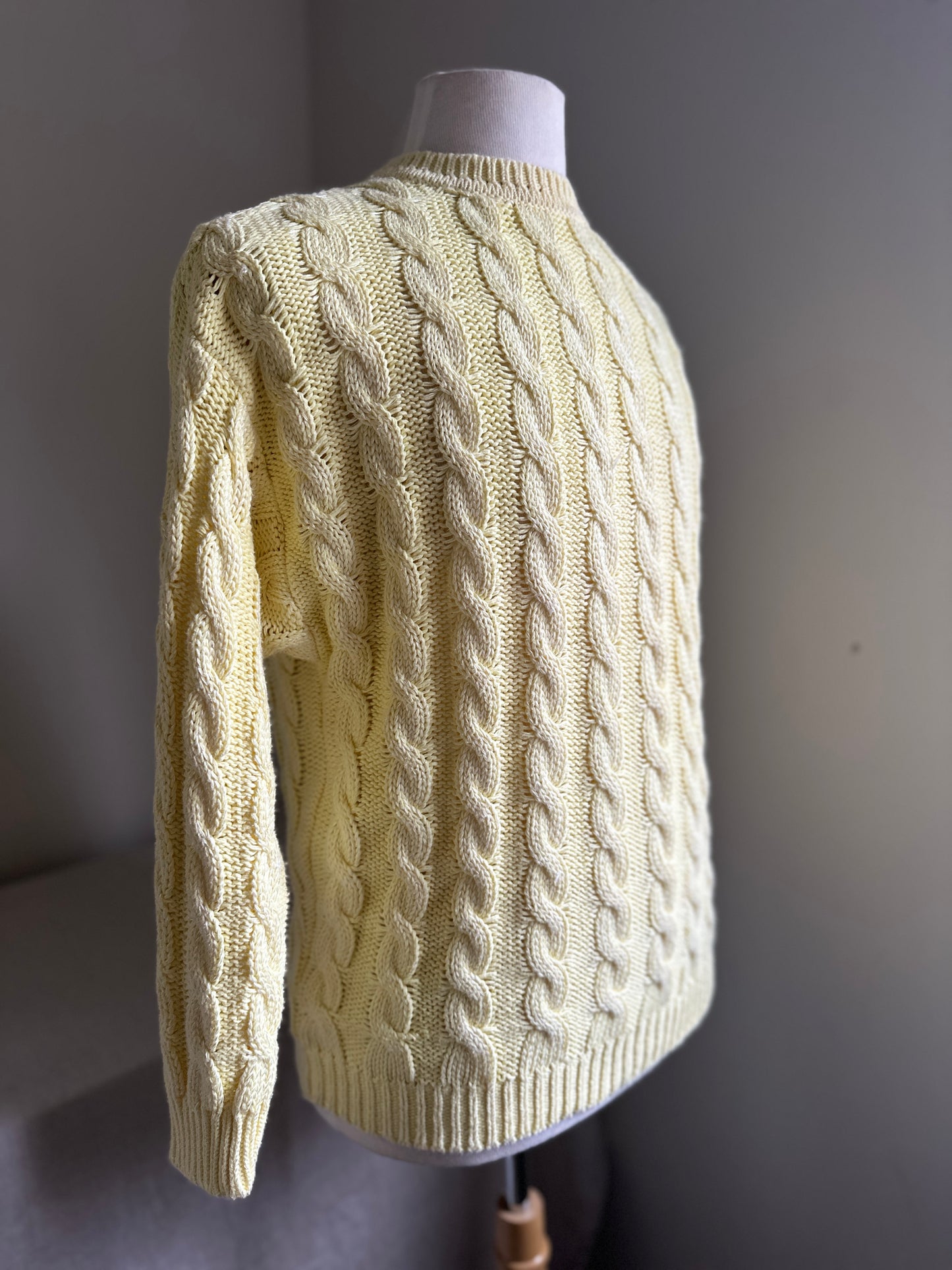 Benetton Yellow Crew Neck Sweater