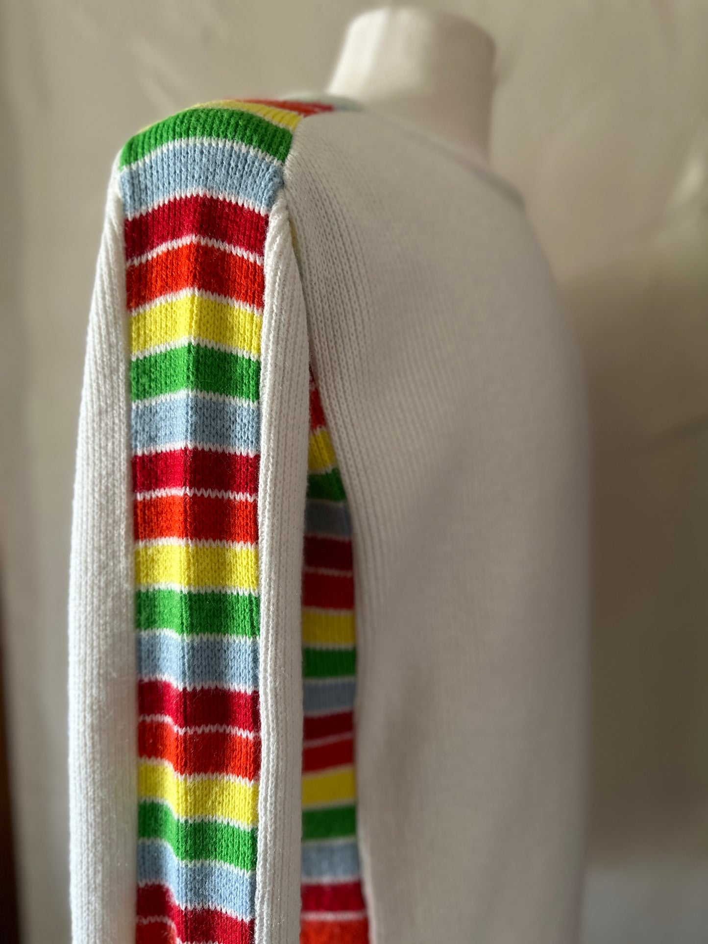 Sears 'Put-On' Shop Rainbow Sleeved Sweater