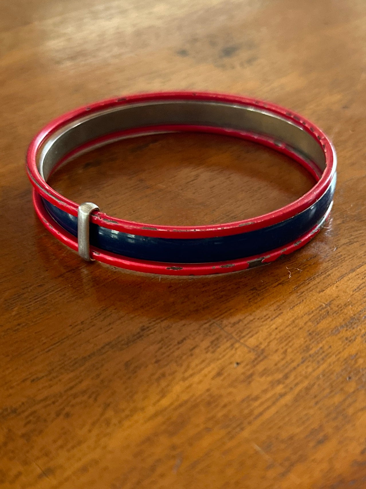 Blue and Red Bound Bangles