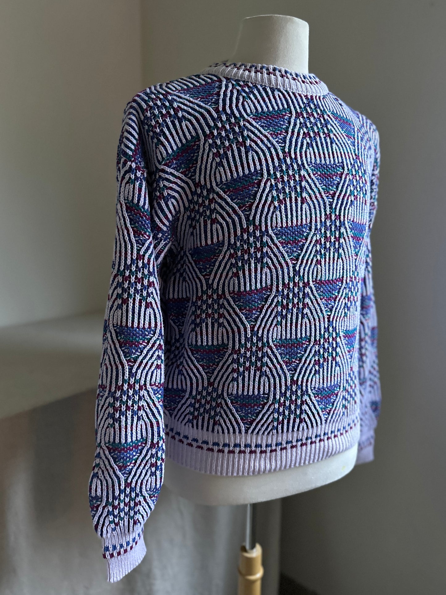 Alexander Julian Cotton Swirls Sweater