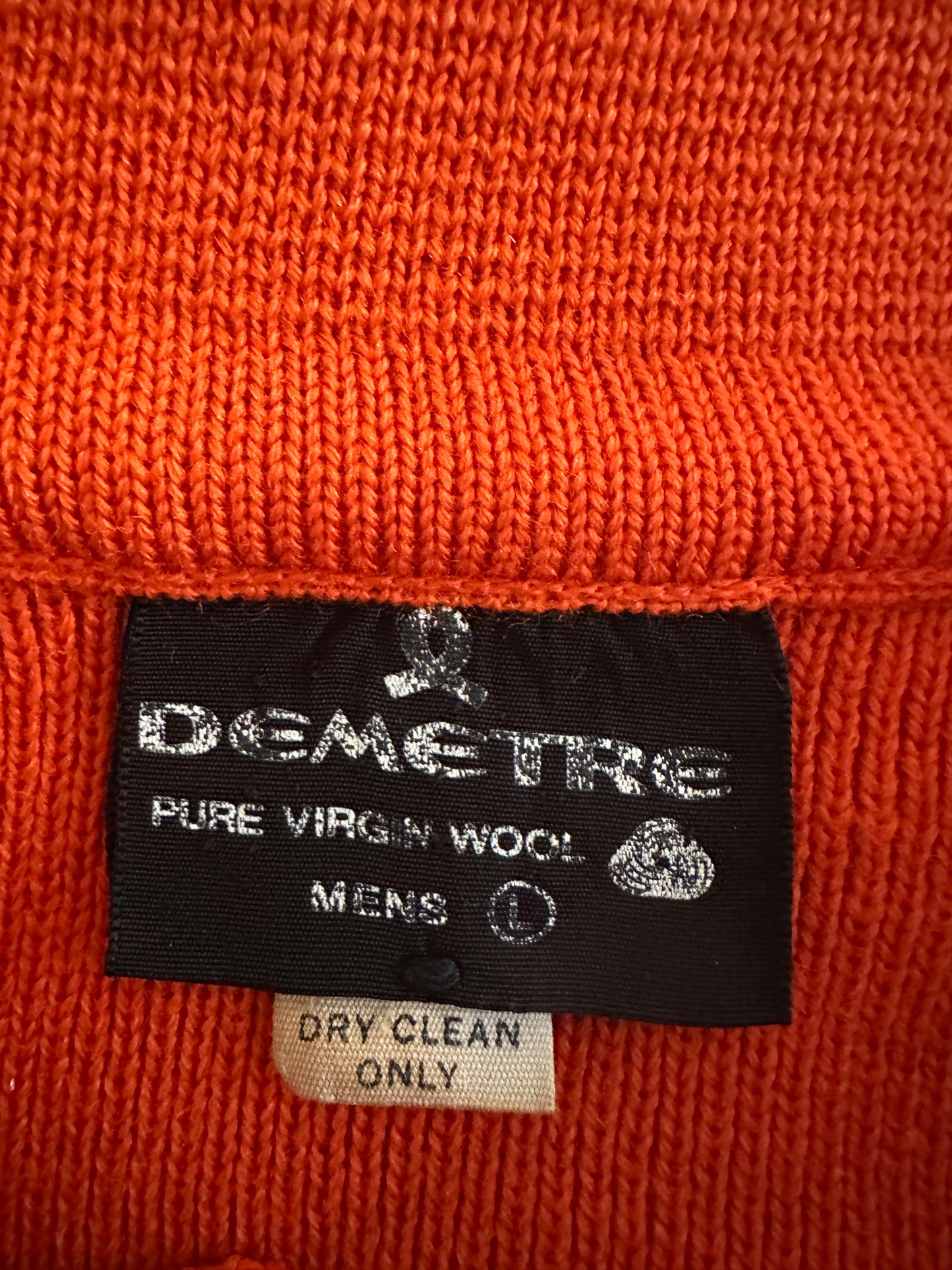 Demetre Orange, Red and Yellow Ski Sweater