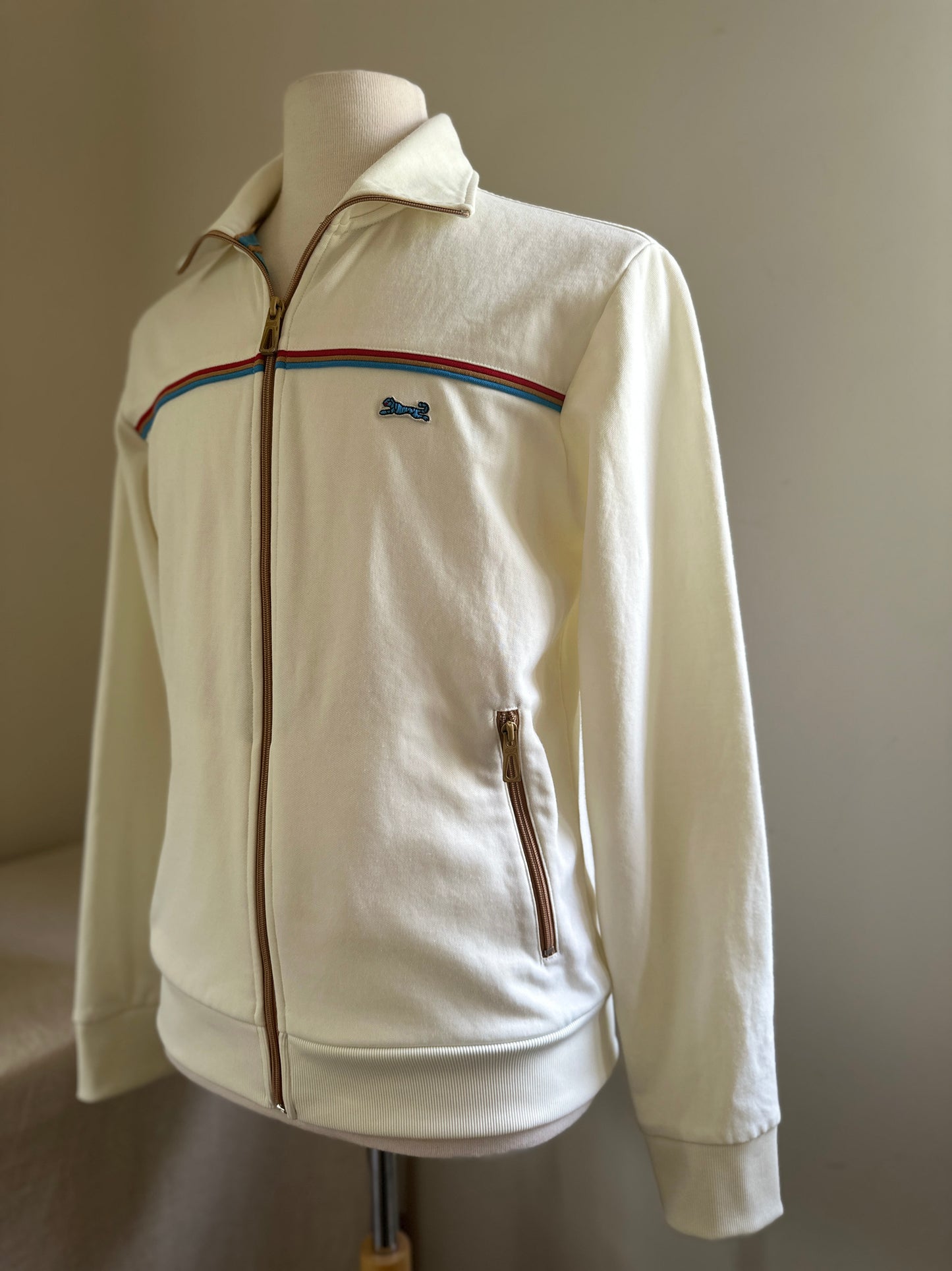 Le Tigre Cream Track Zip Up Jacket