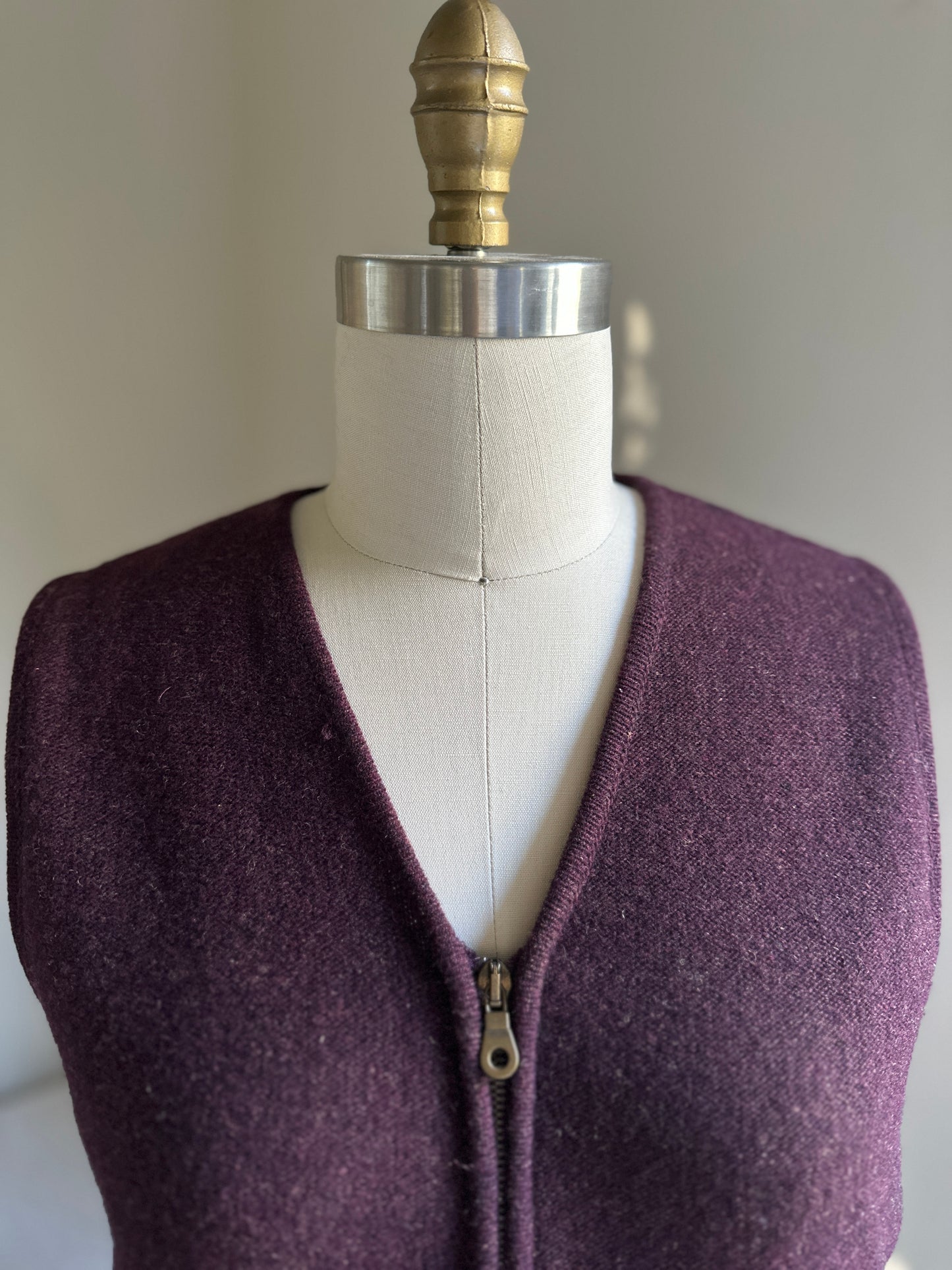 Studio 121 Dark Chocolate Brown Zip-Up Vest