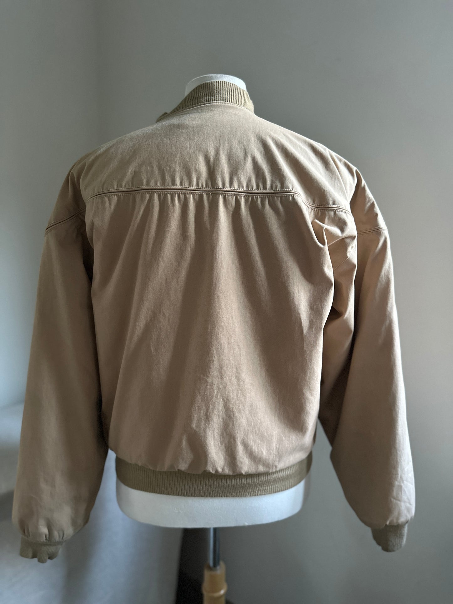 Repage Beige Bomber Jacket