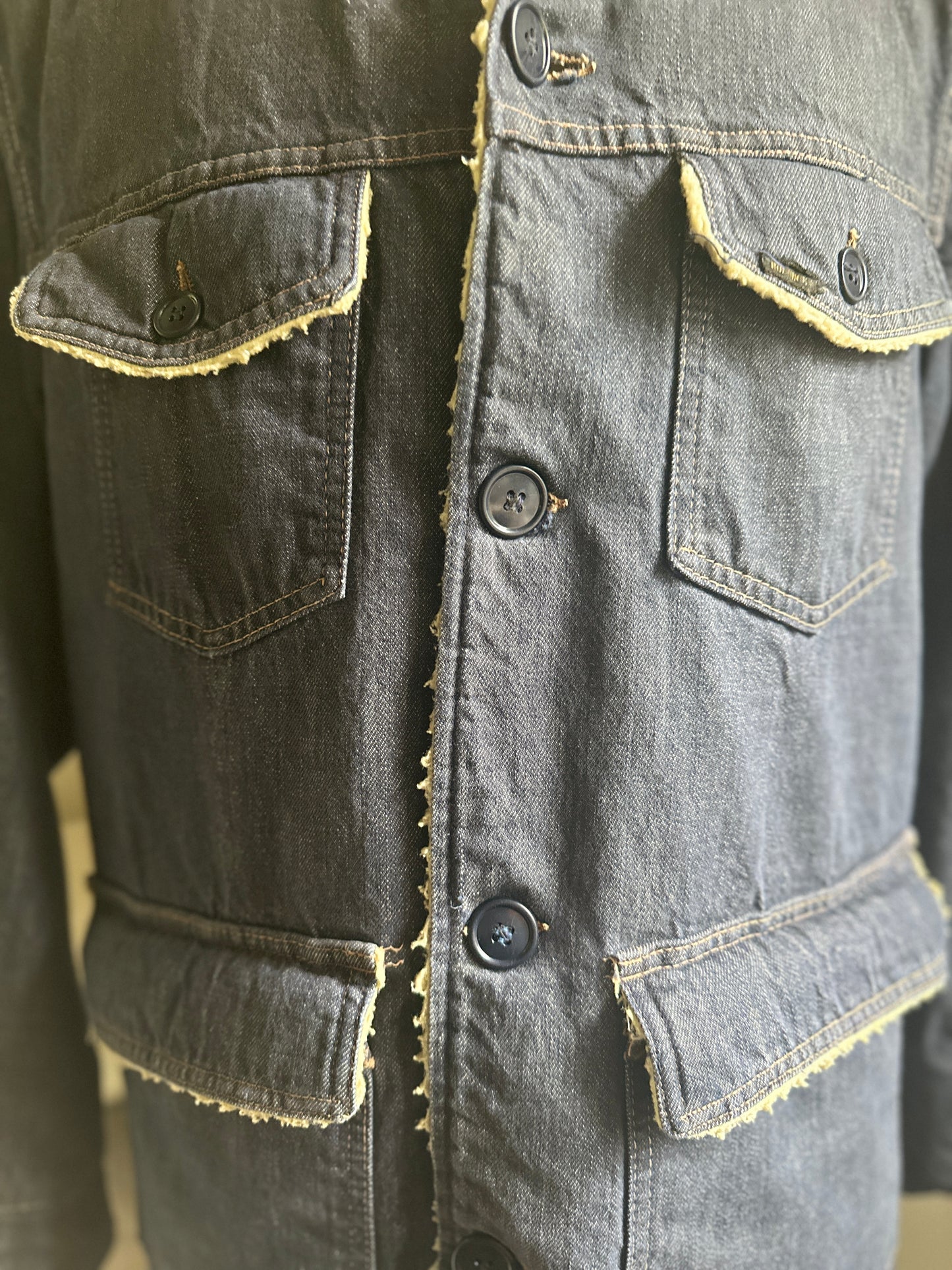 Sears Roebuck Denim Fleece Work Jacket