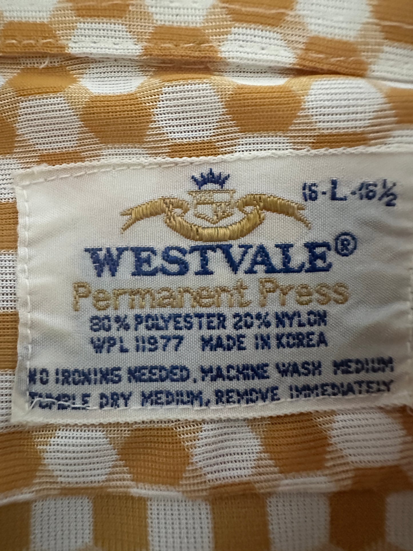 Westvale Honeycomb Gold Dress Shirt
