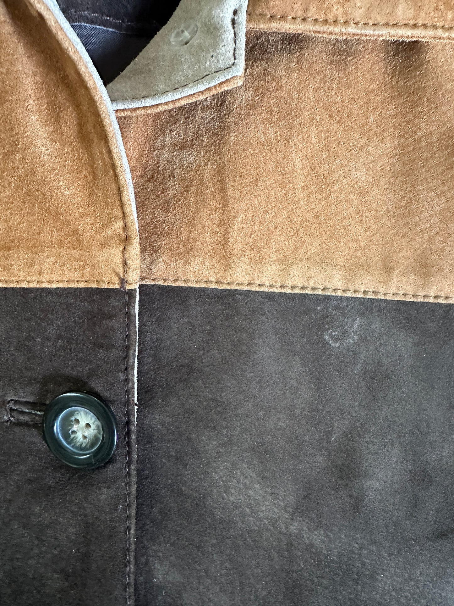 Michael Mims/Kathy Cole2-Tone Button Up Leather Jacket