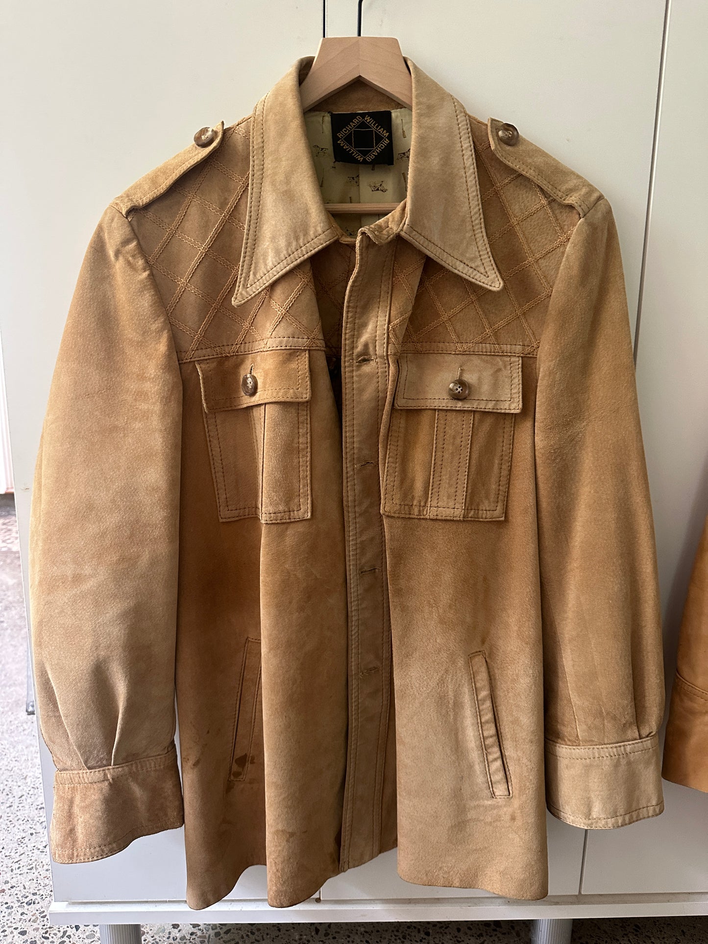 Richard William Suede Button Up Jacket