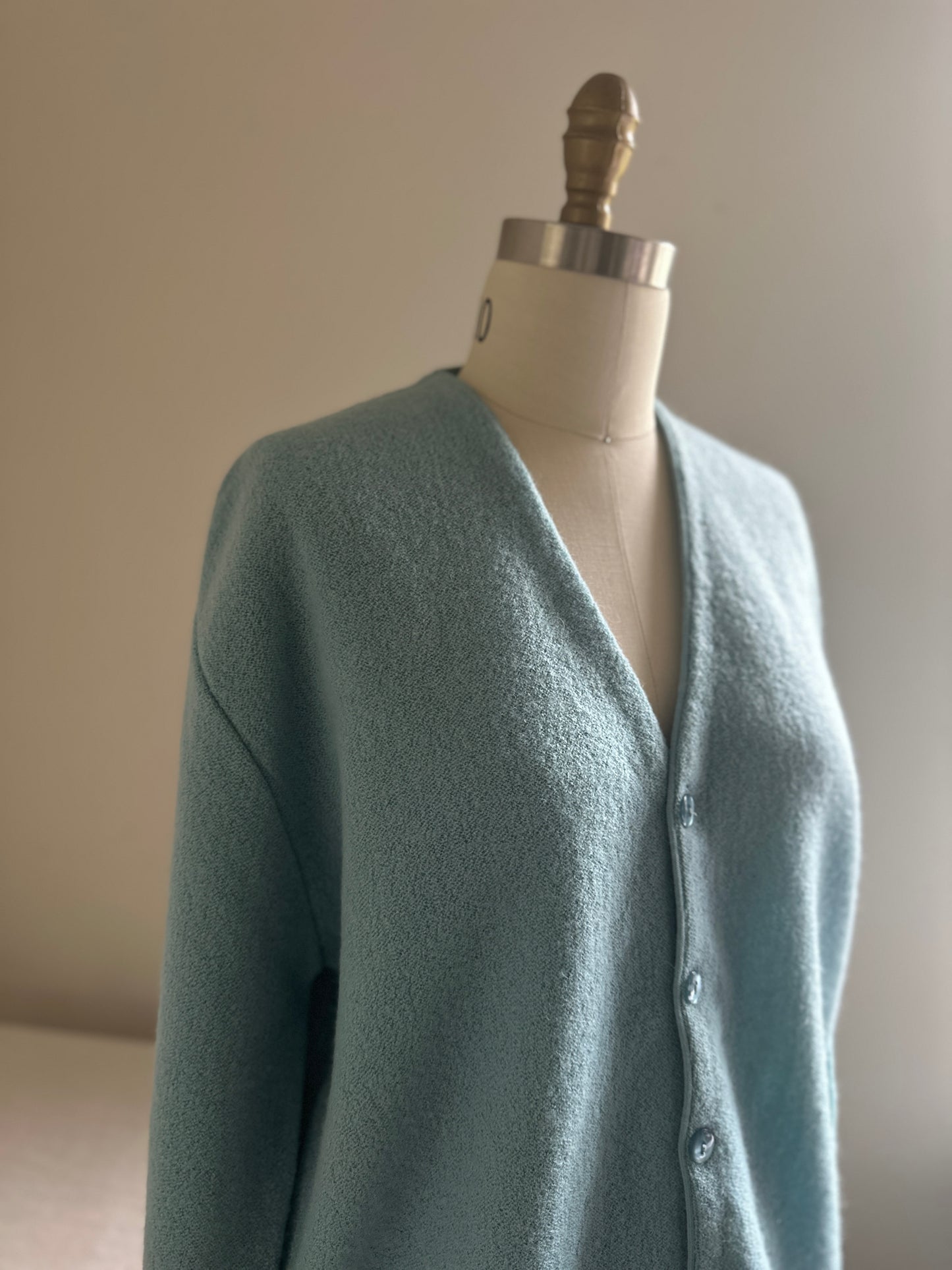 Arnold Palmer Blue Wool Cardigan Sweater