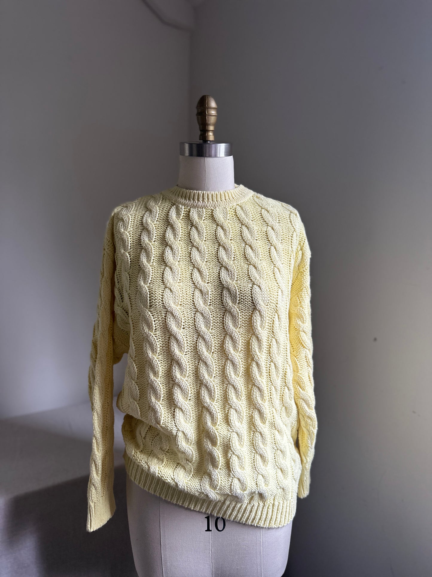 Benetton Yellow Crew Neck Sweater