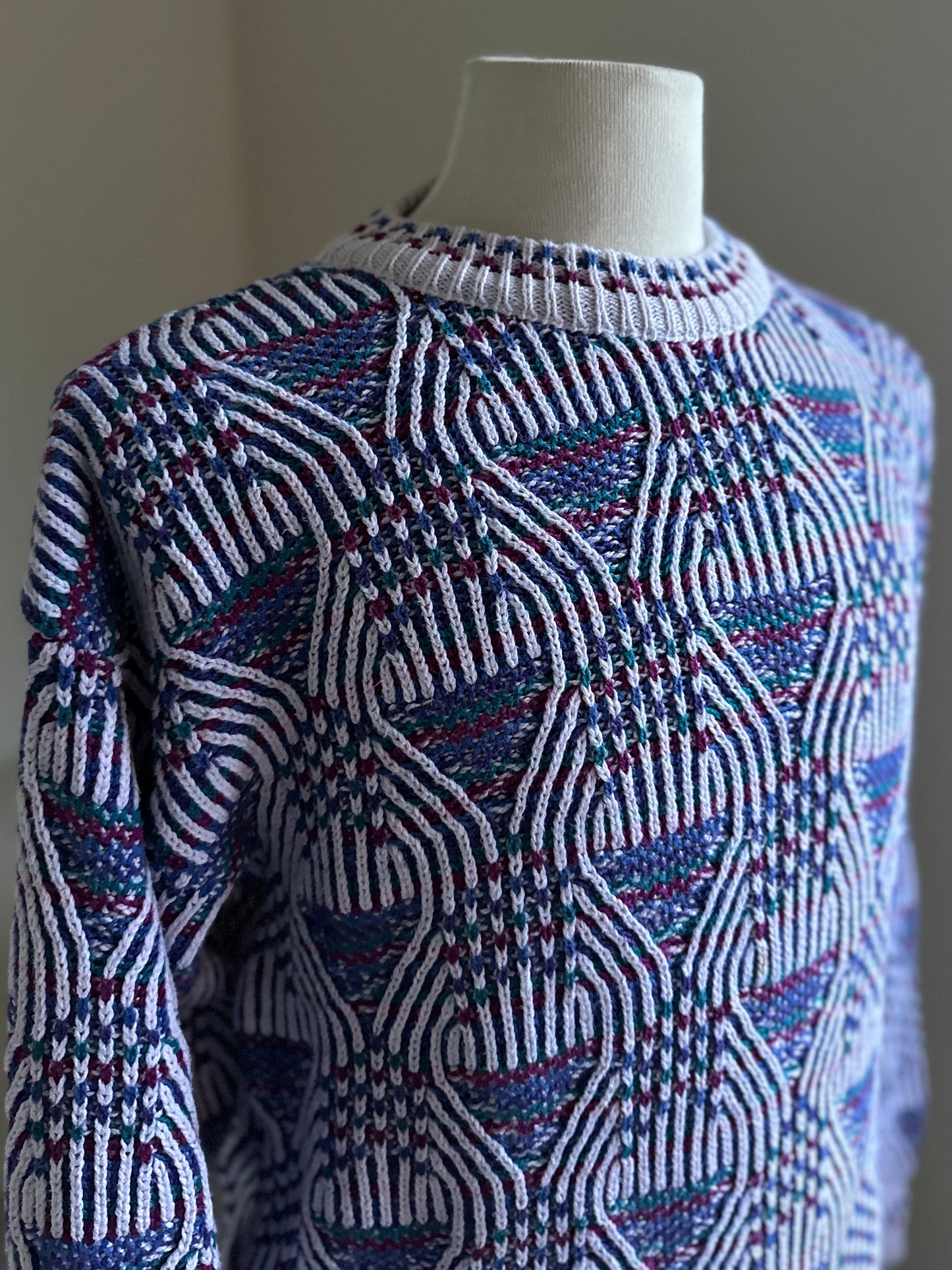 Alexander Julian Cotton Swirls Sweater