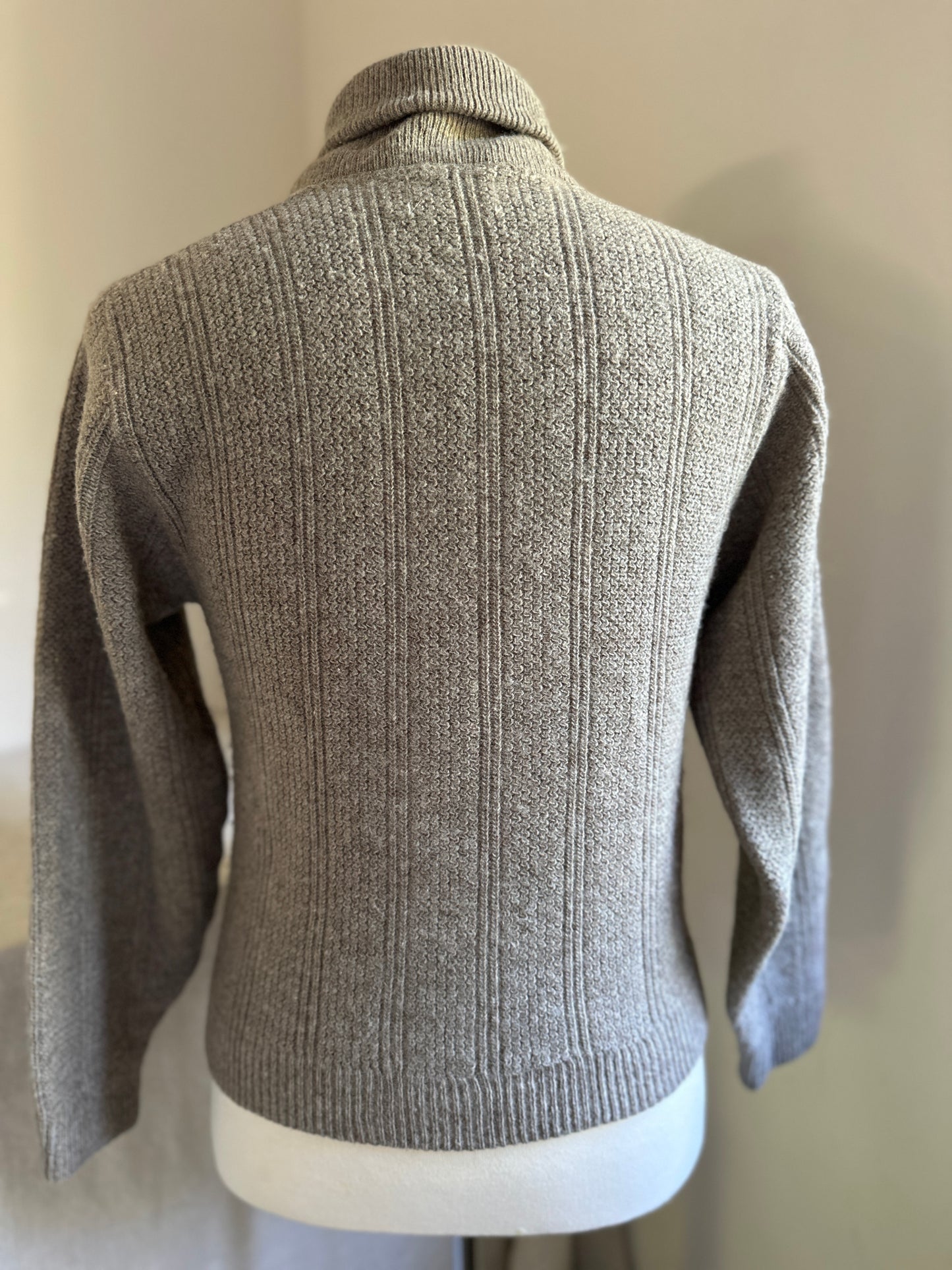 Puritan Continental Shawl Collar Wool Sweater