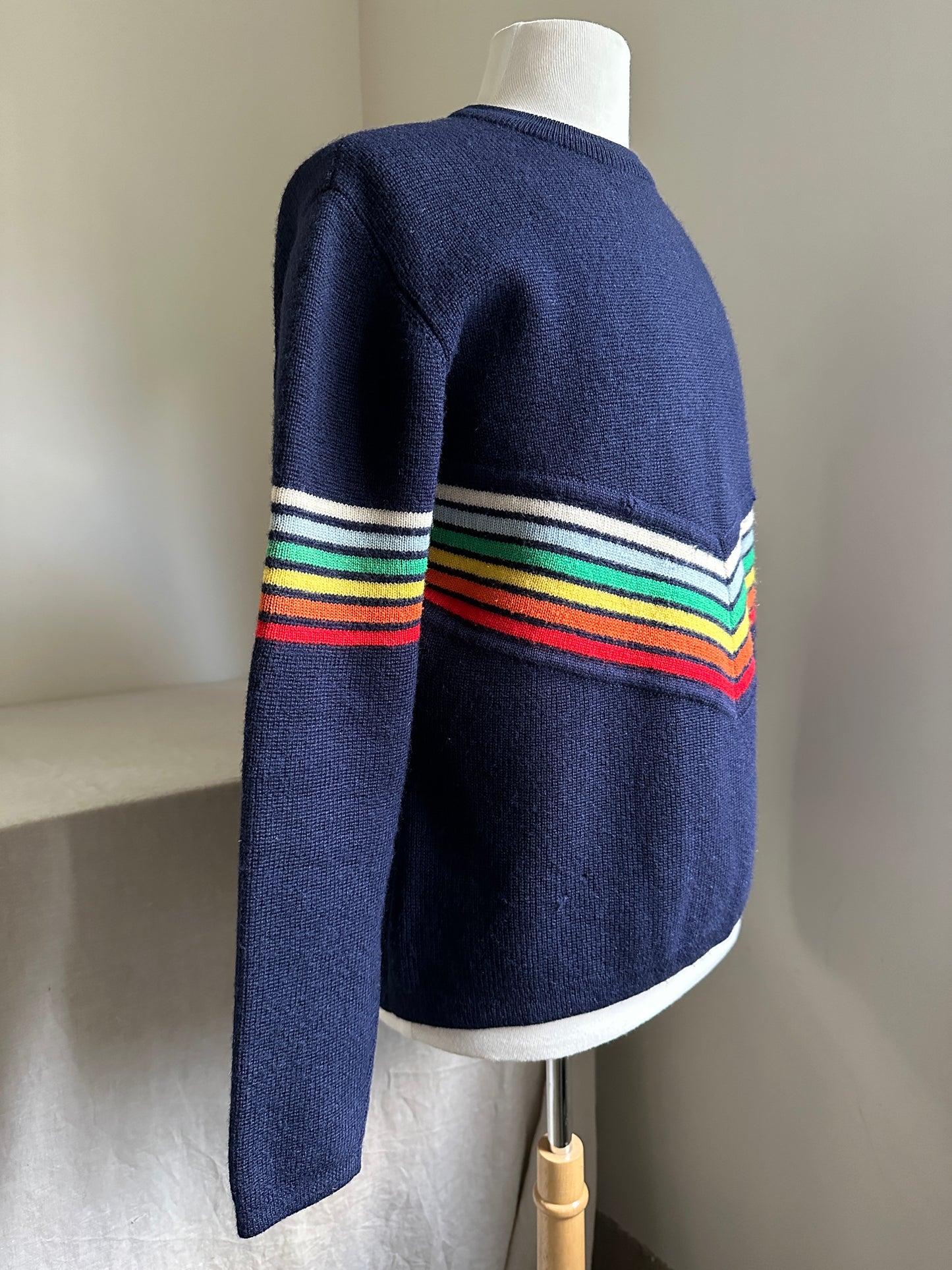 Snowdance Wool Rainbow Ski Sweater