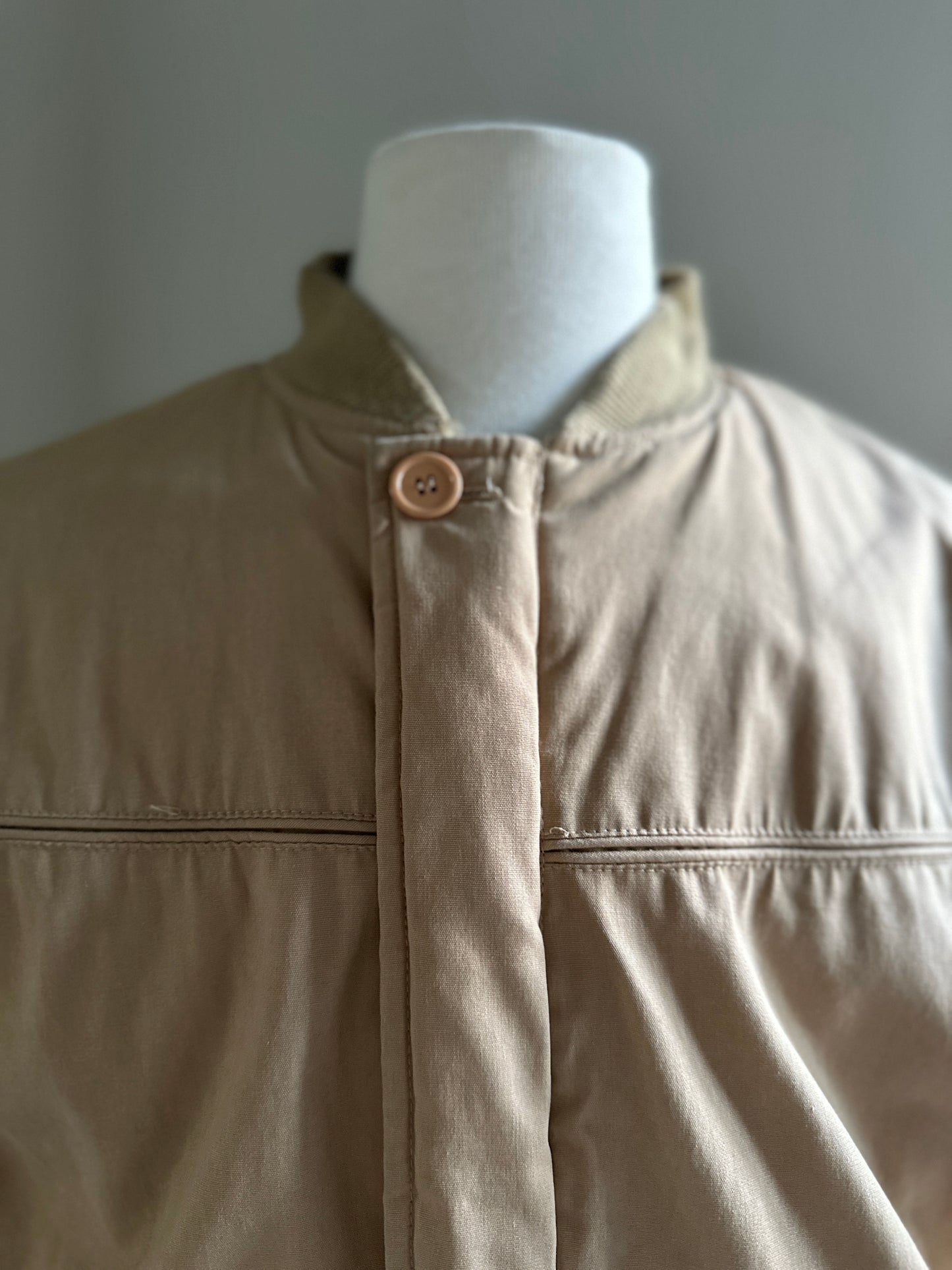 Repage Beige Bomber Jacket