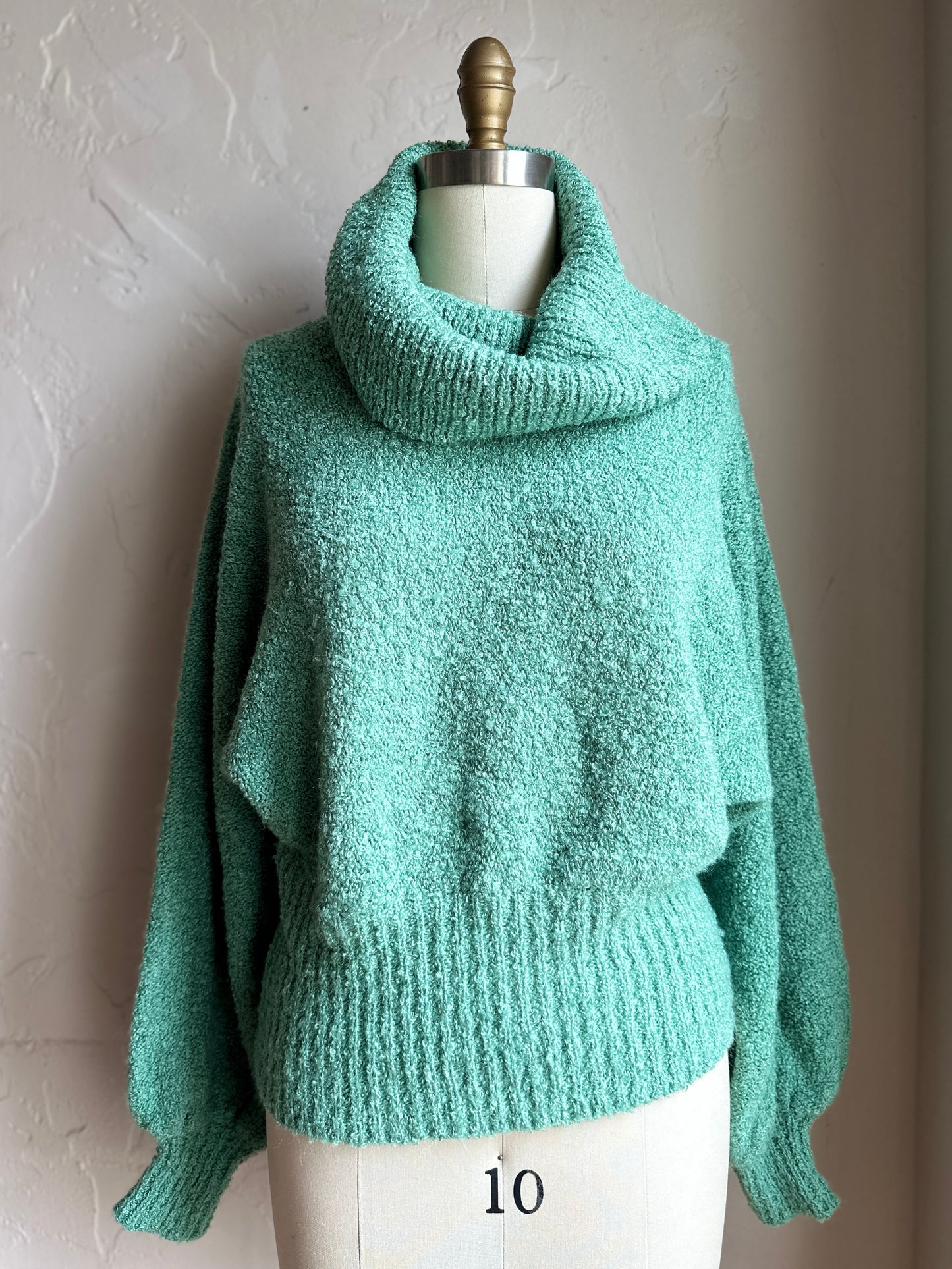 Kitty Hawk Cowl Neck Pistachio Green Sweater
