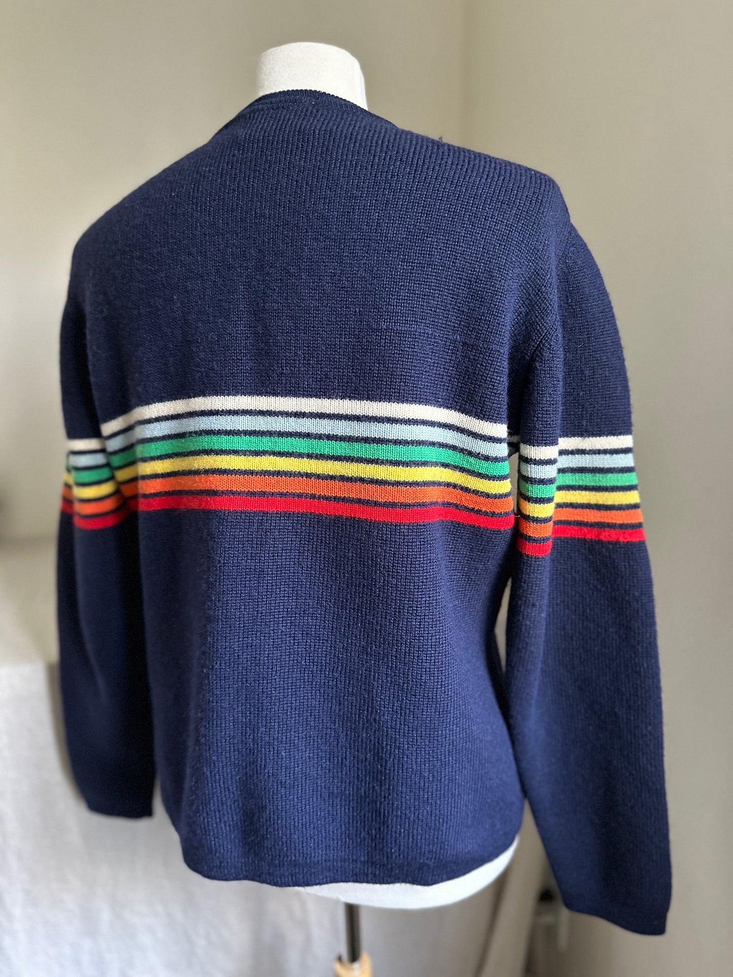 Snowdance Wool Rainbow Ski Sweater