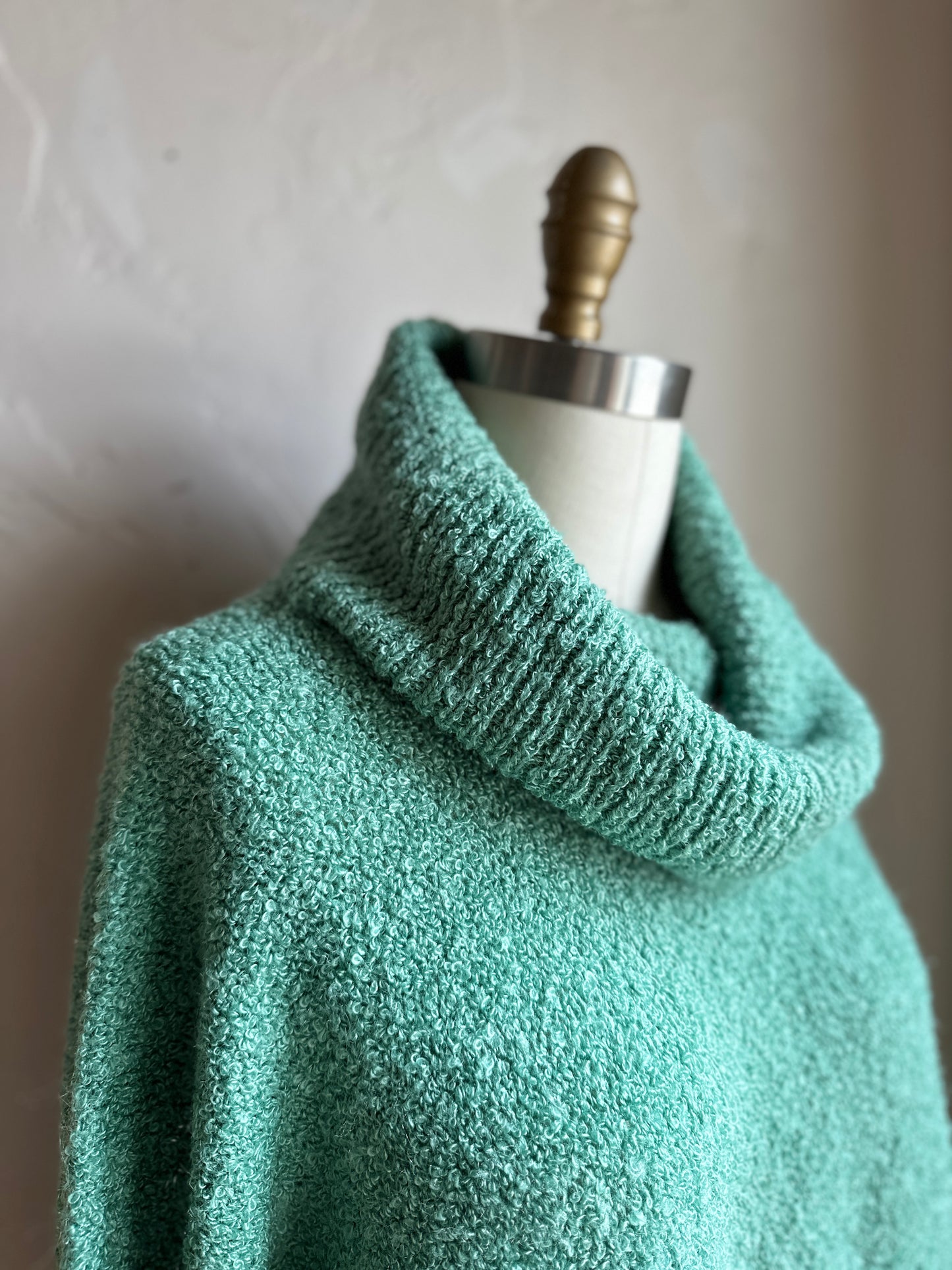 Kitty Hawk Cowl Neck Pistachio Green Sweater