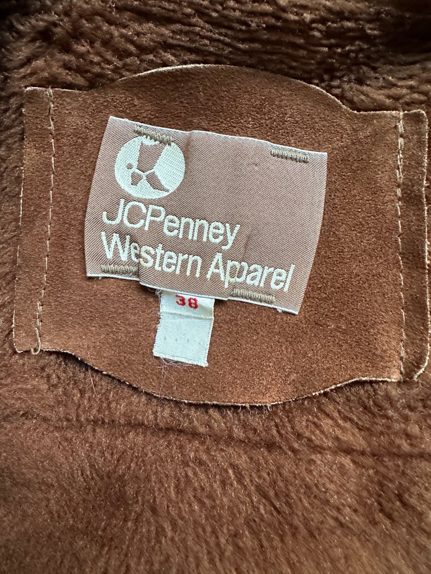 JC Penny Western Apparel Brown Suede Vest