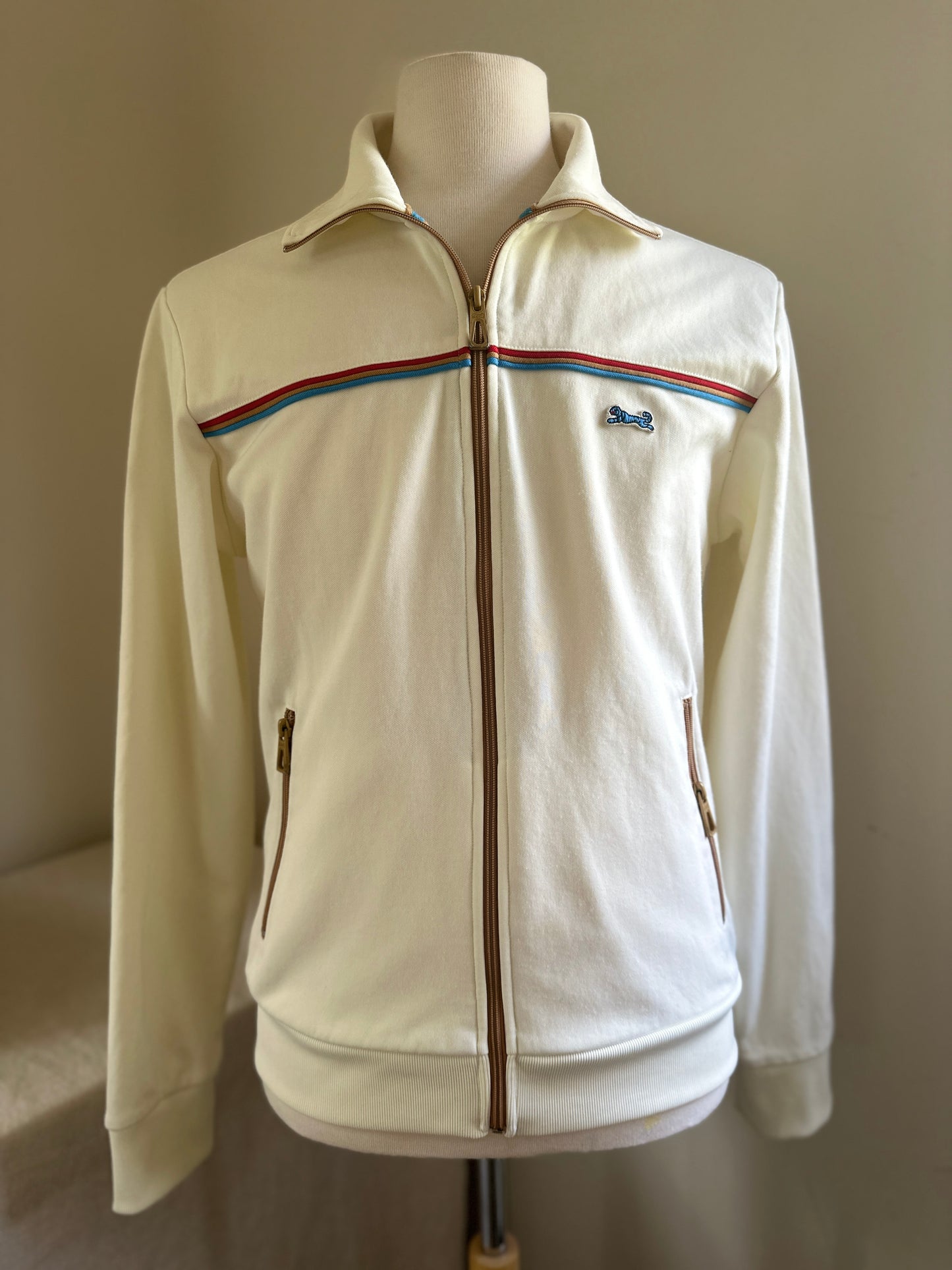 Le Tigre Cream Track Zip Up Jacket