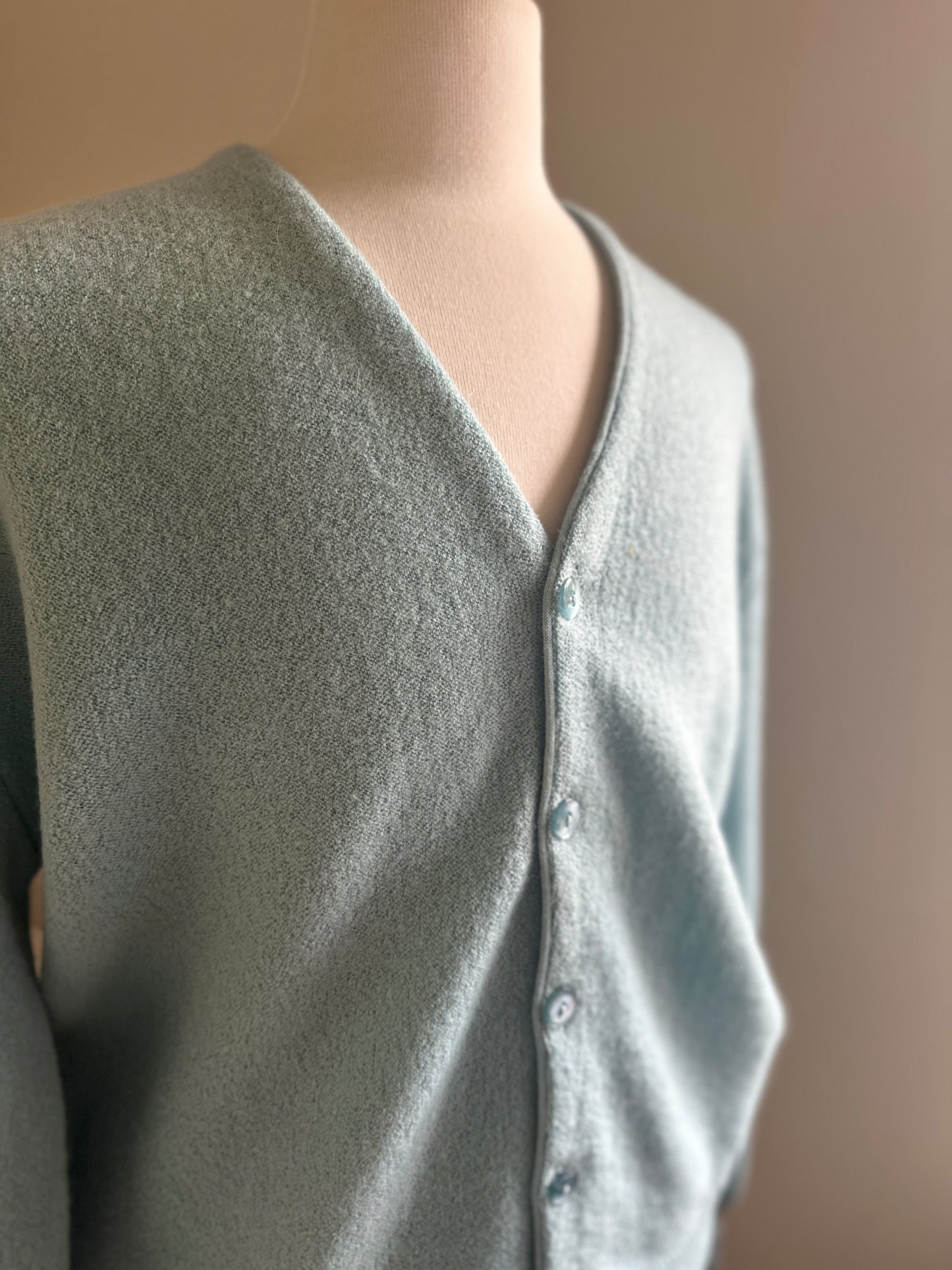 Arnold Palmer Blue Wool Cardigan Sweater