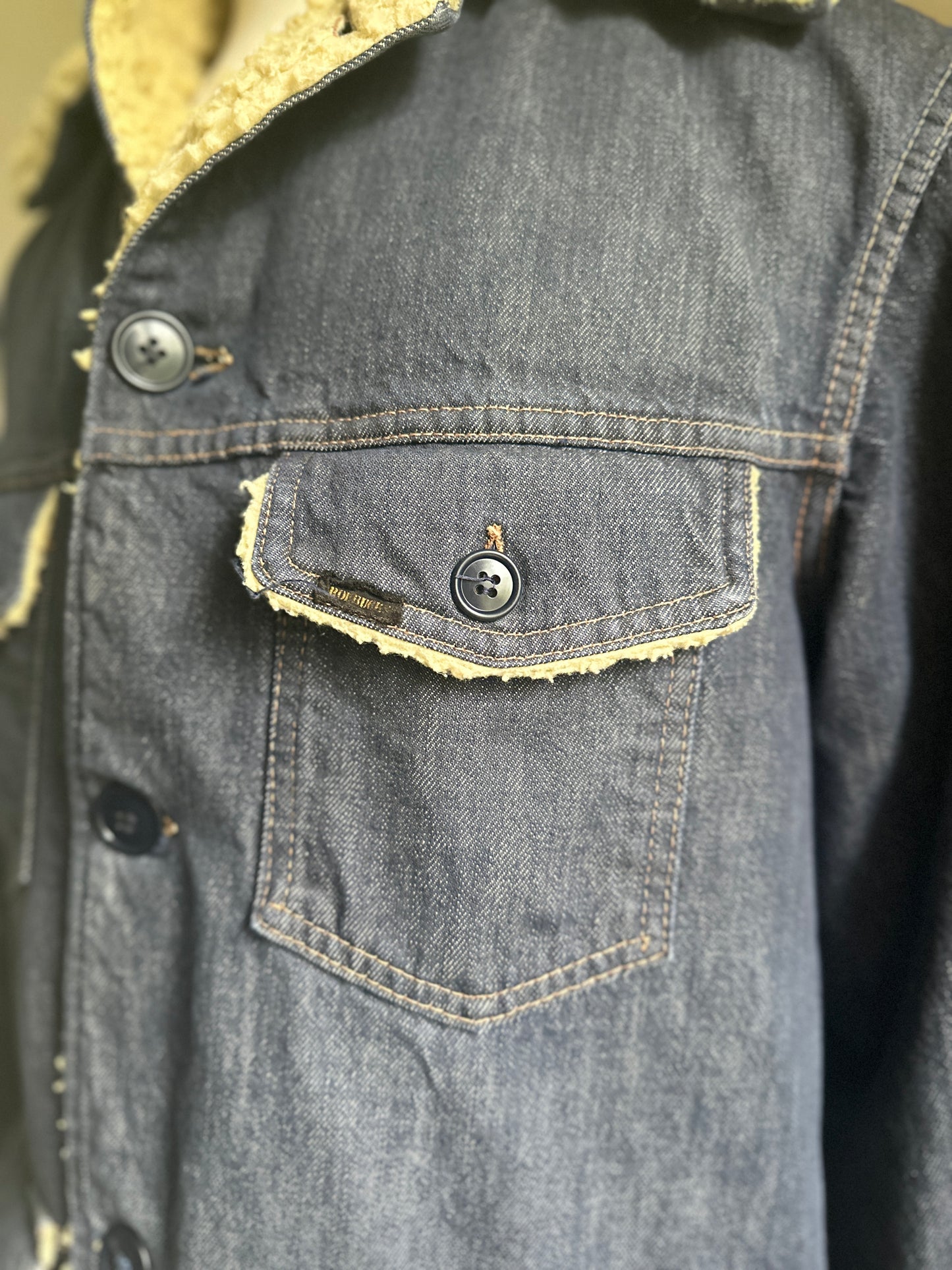 Sears Roebuck Denim Fleece Work Jacket