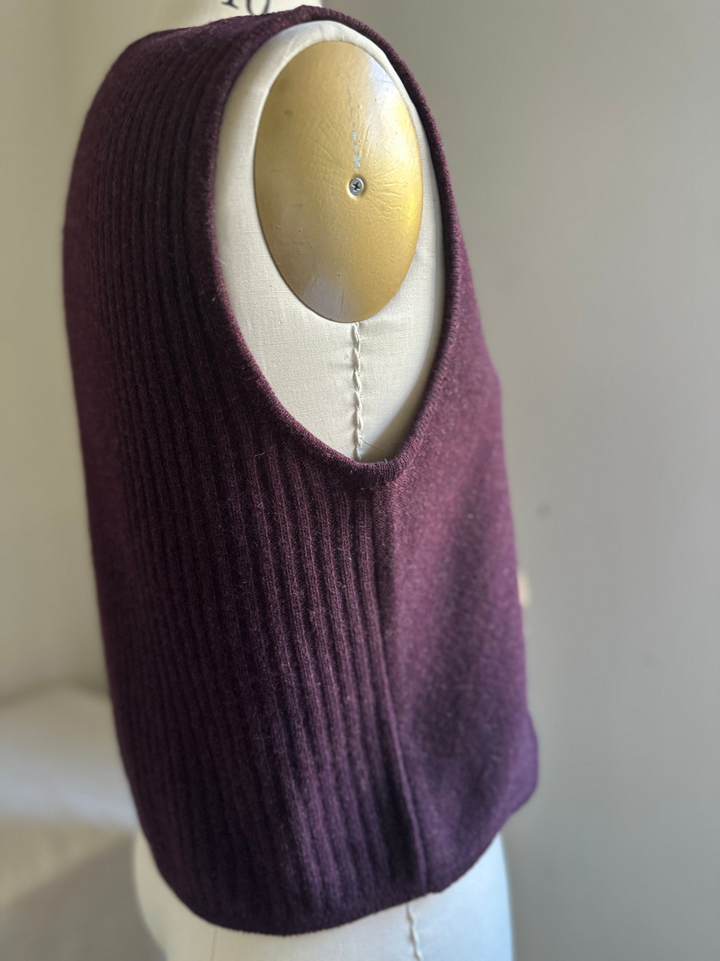 Studio 121 Dark Chocolate Brown Zip-Up Vest