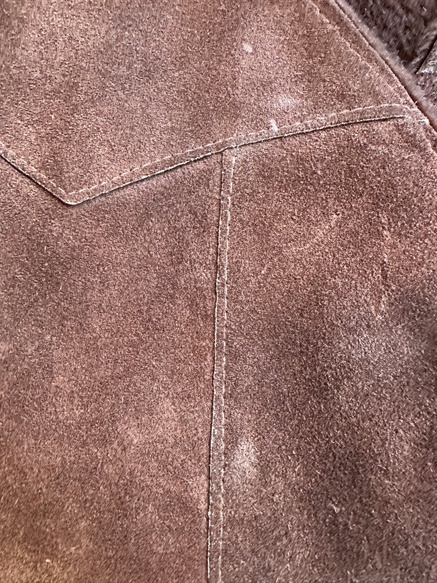 JC Penny Western Apparel Brown Suede Vest