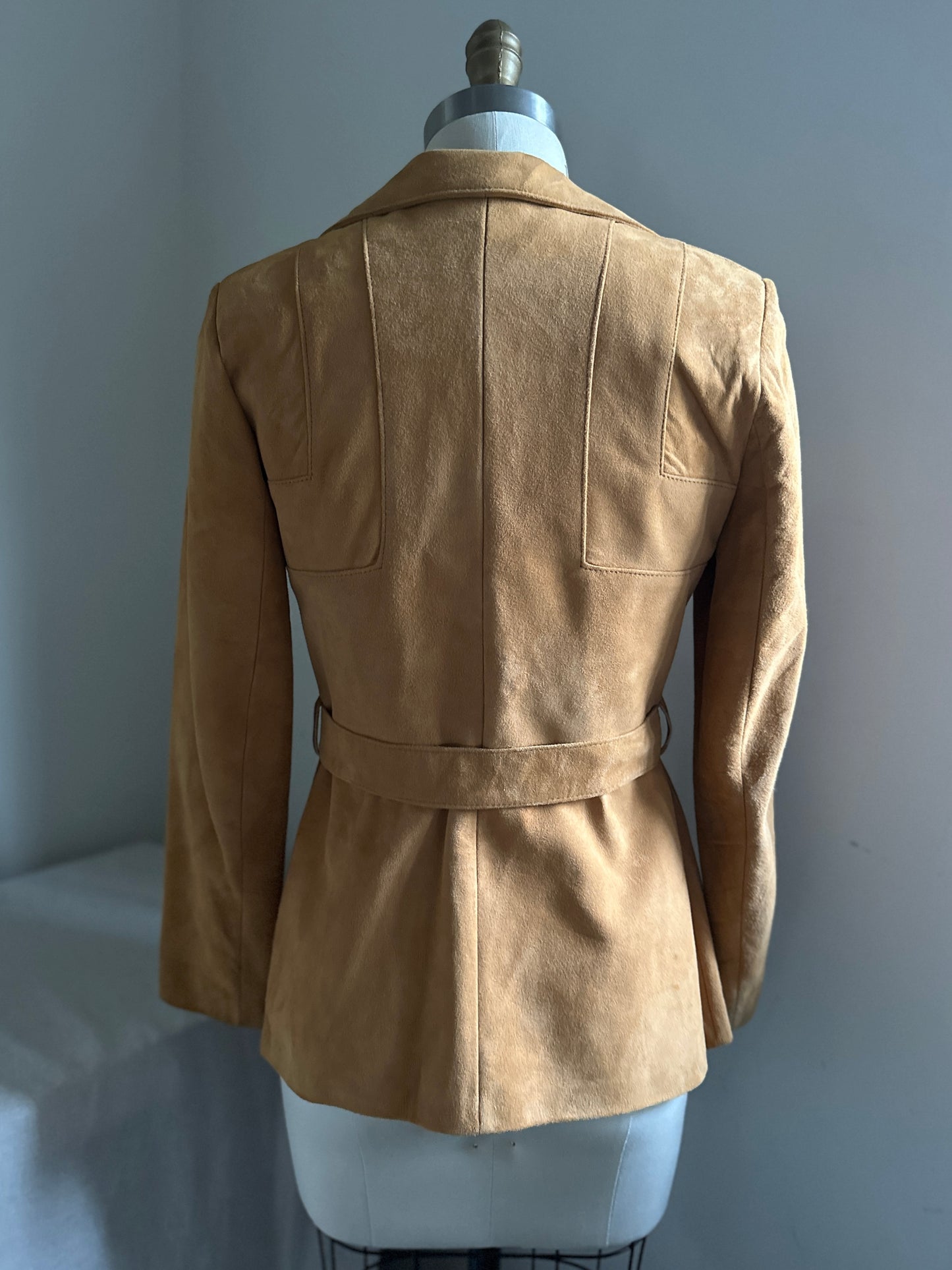 Scully Leatherworks Suede Button Up With Tie belt