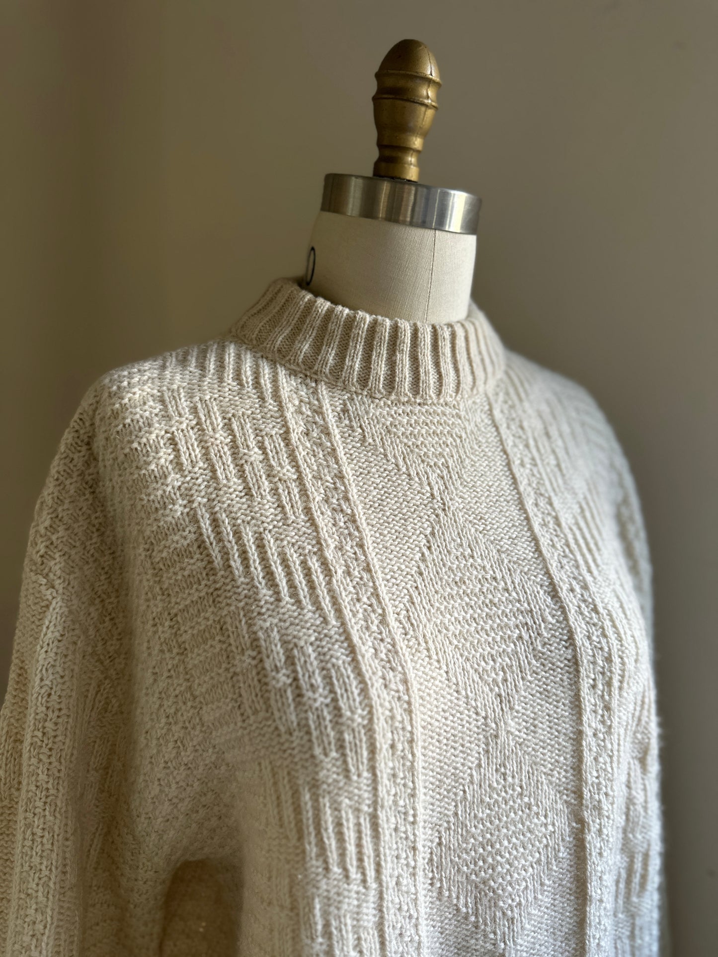 Sport King Cream Wool Sweater