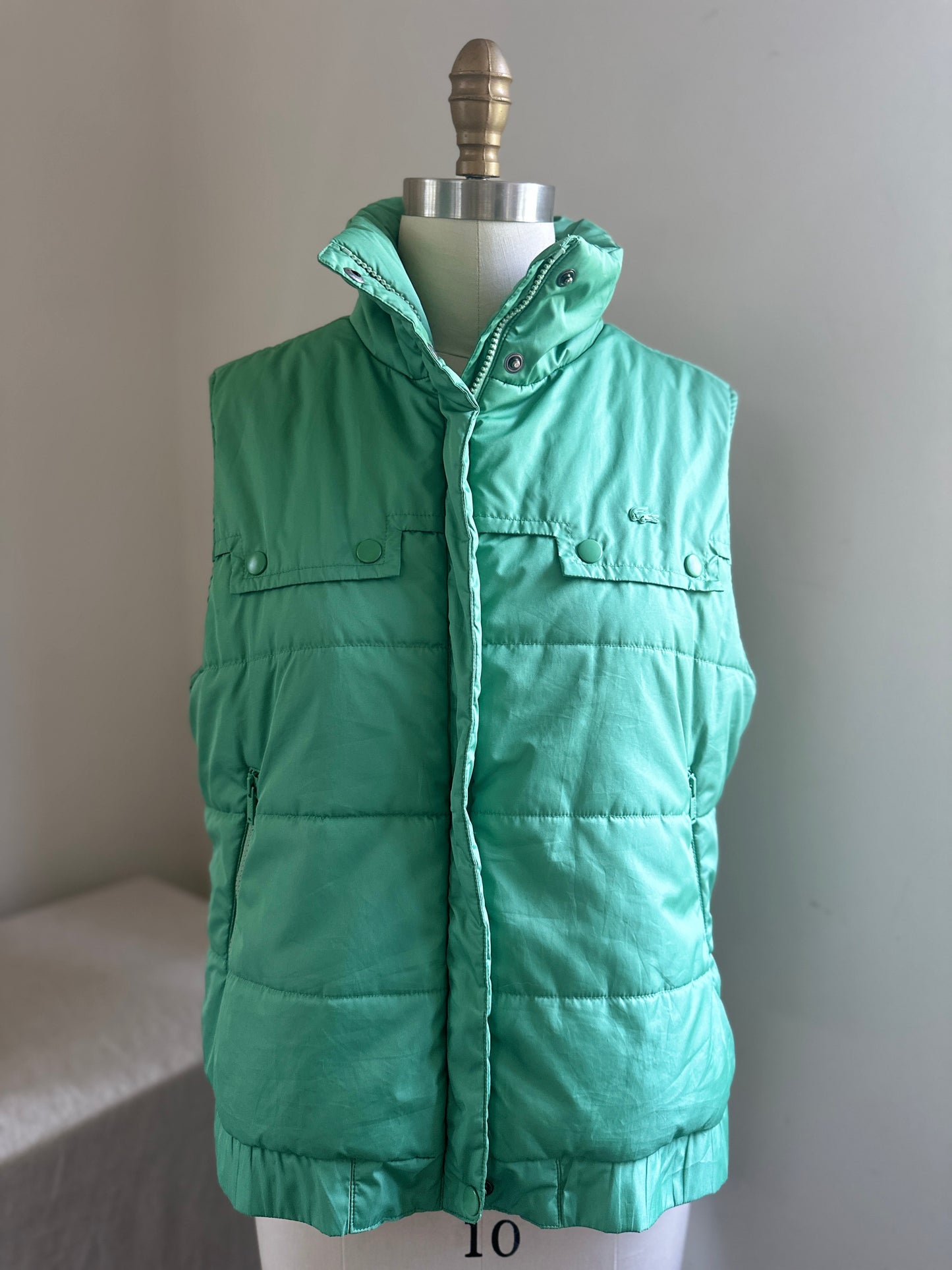 Lacoste Green Puffy Vest