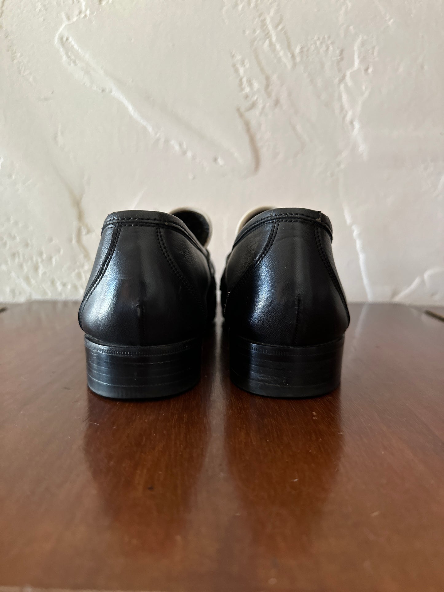 Continentals by Bally of Switzerland Black and White Loafer