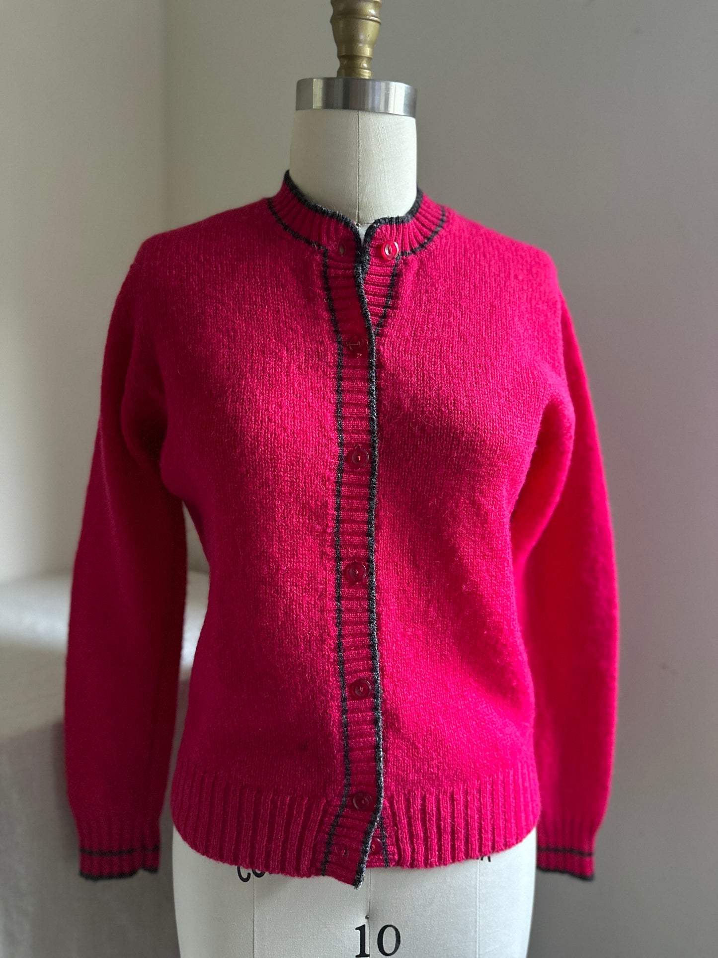 Hot Pink Braemar International Cardigan
