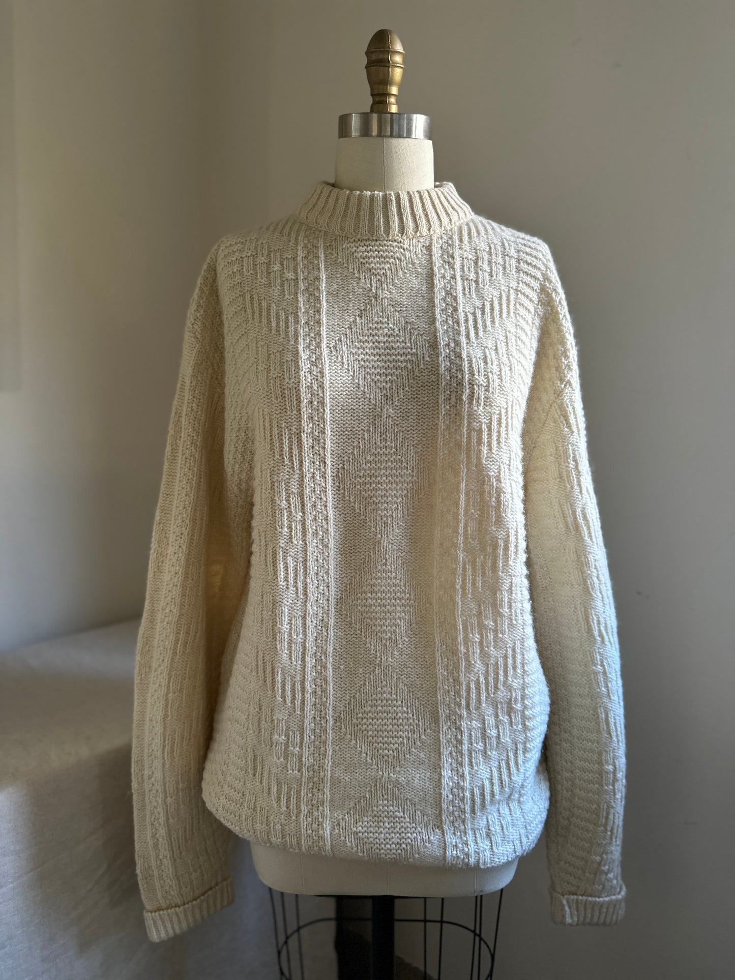 Sport King Cream Wool Sweater