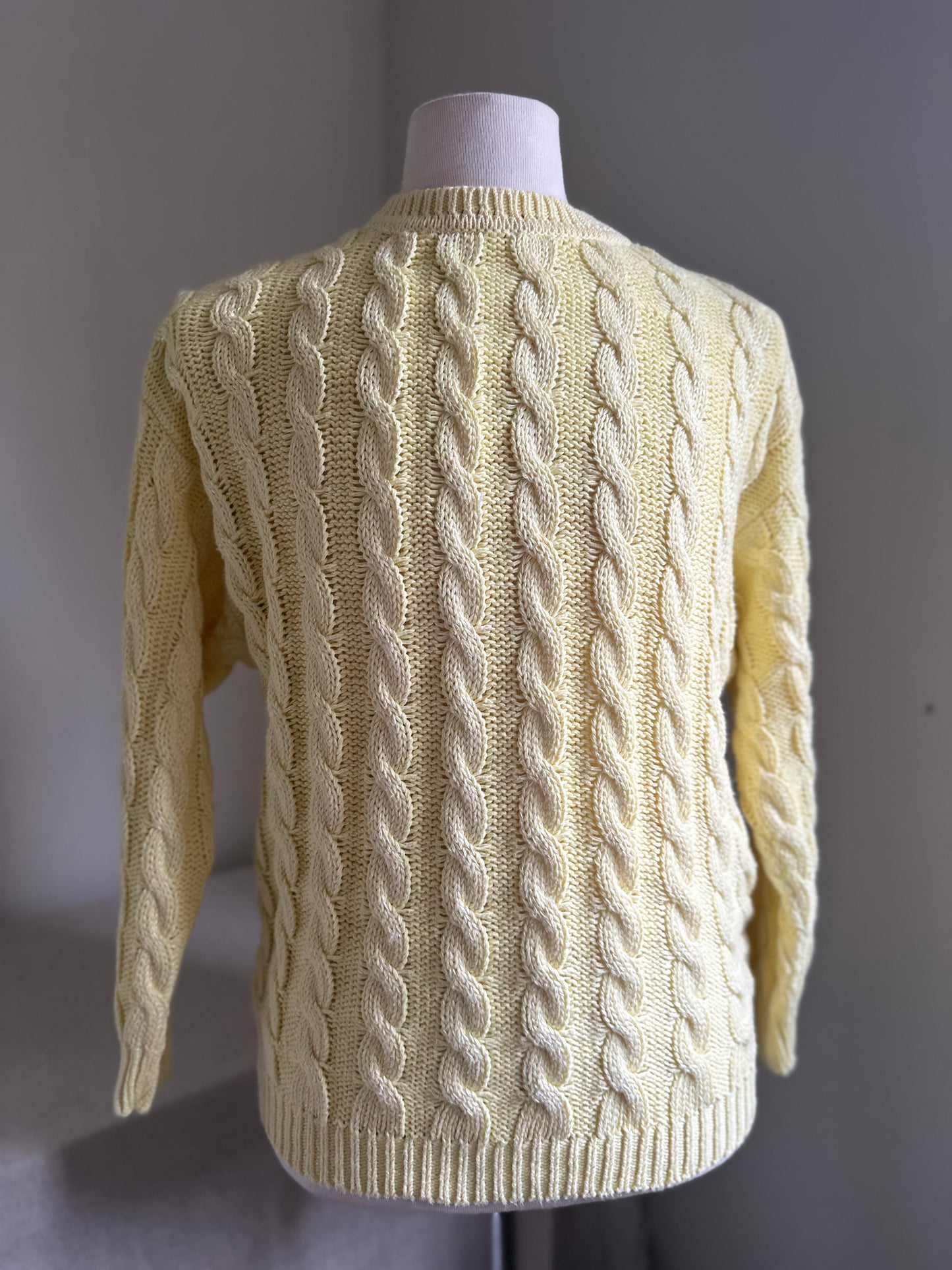 Benetton Yellow Crew Neck Sweater