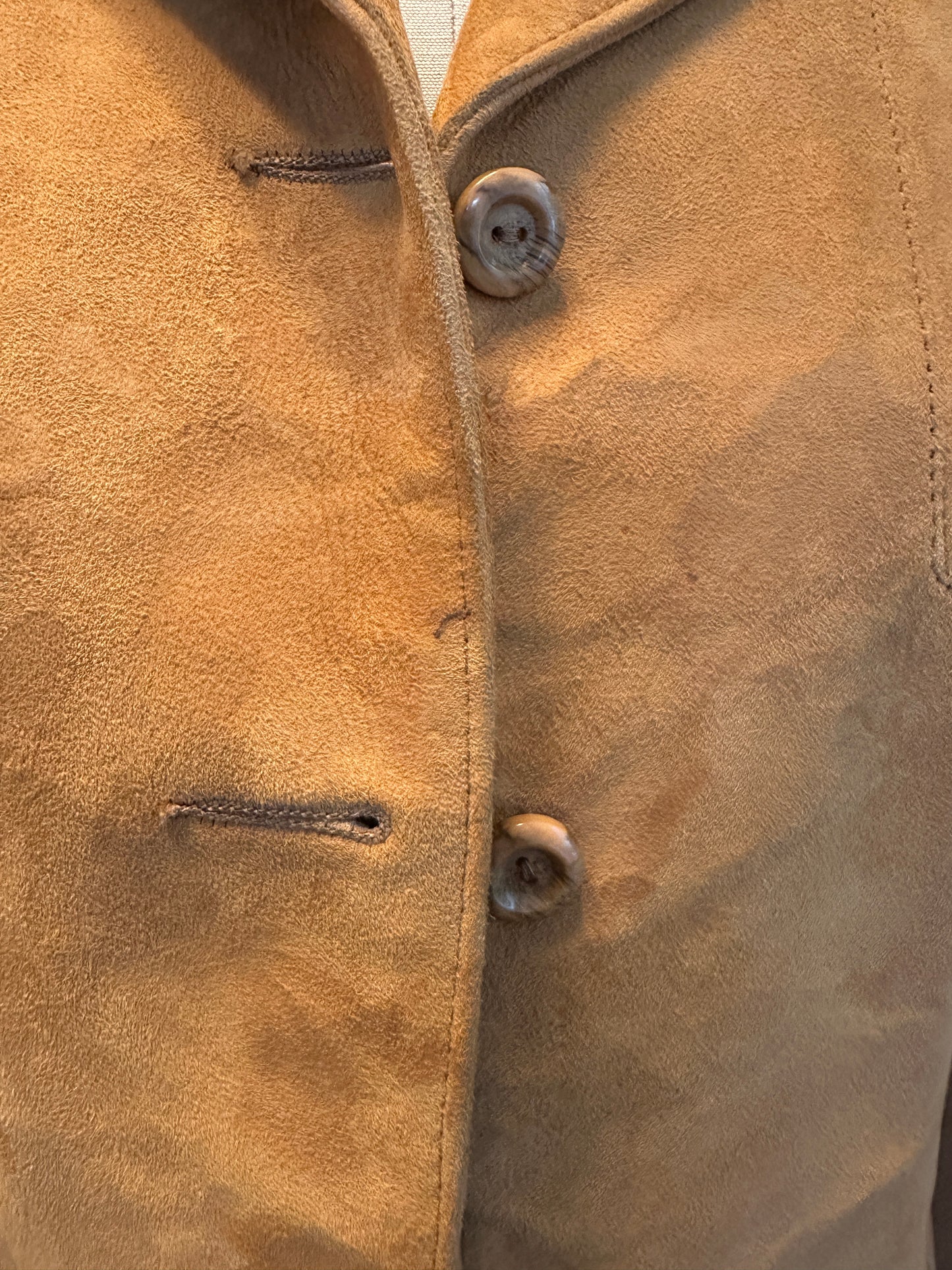 Scully Leatherworks Suede Button Up With Tie belt