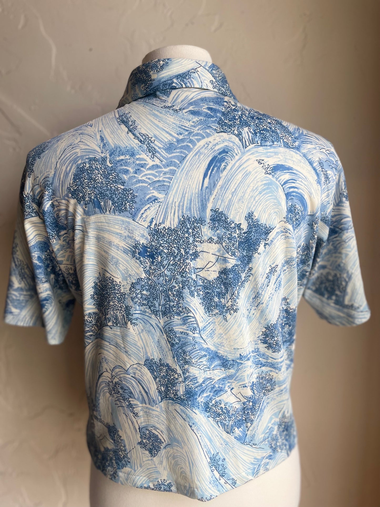 Surf Wind Cropped Button-Up