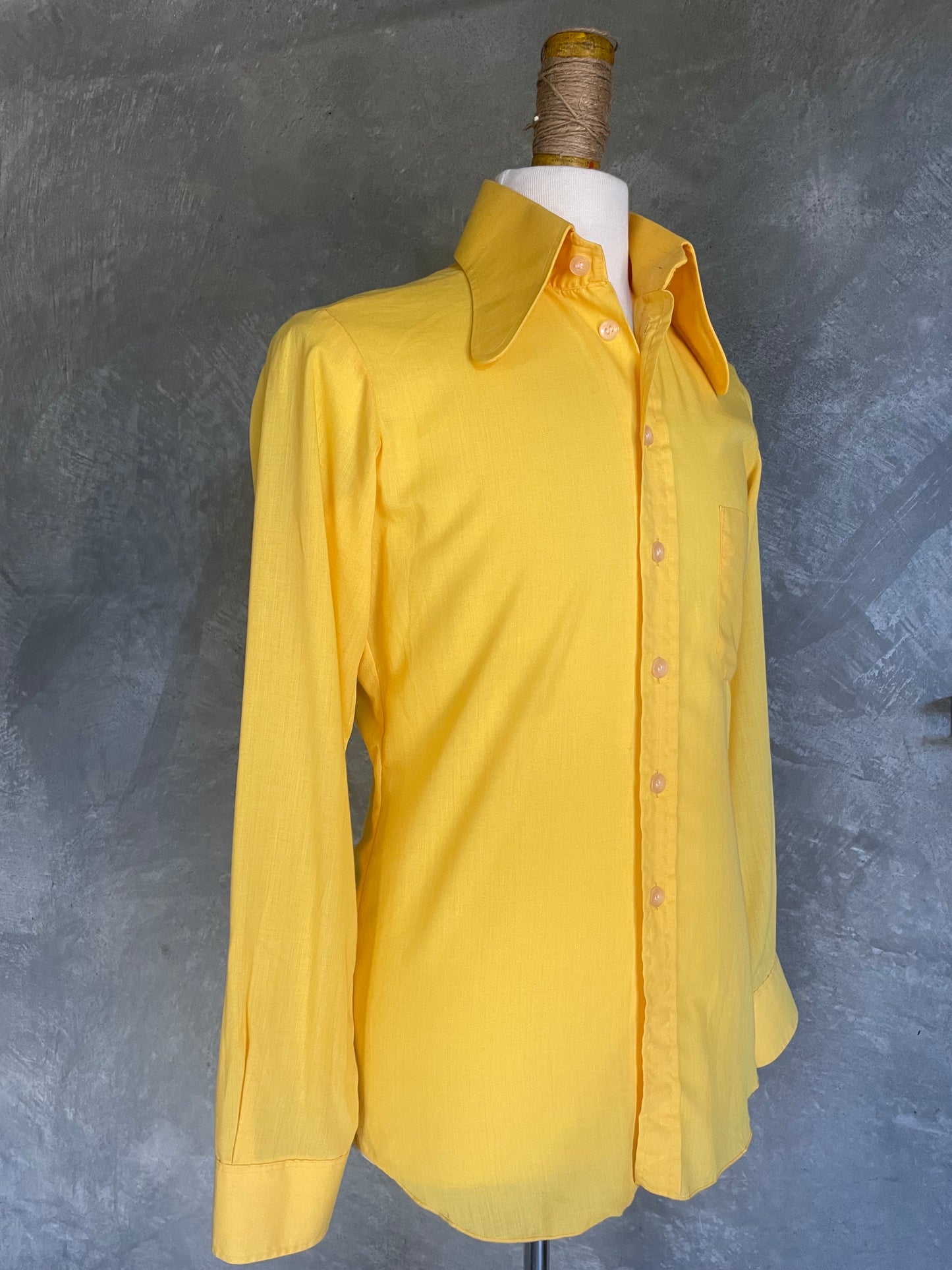 Haupt Sunshine Yellow Button Up