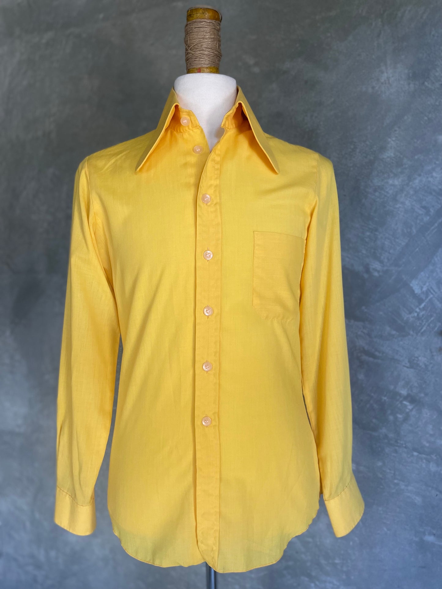 Haupt Sunshine Yellow Button Up