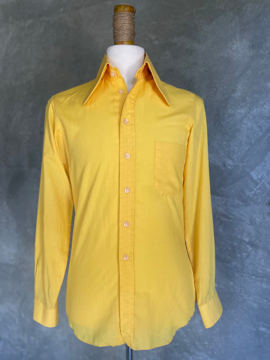 Haupt Sunshine Yellow Button Up