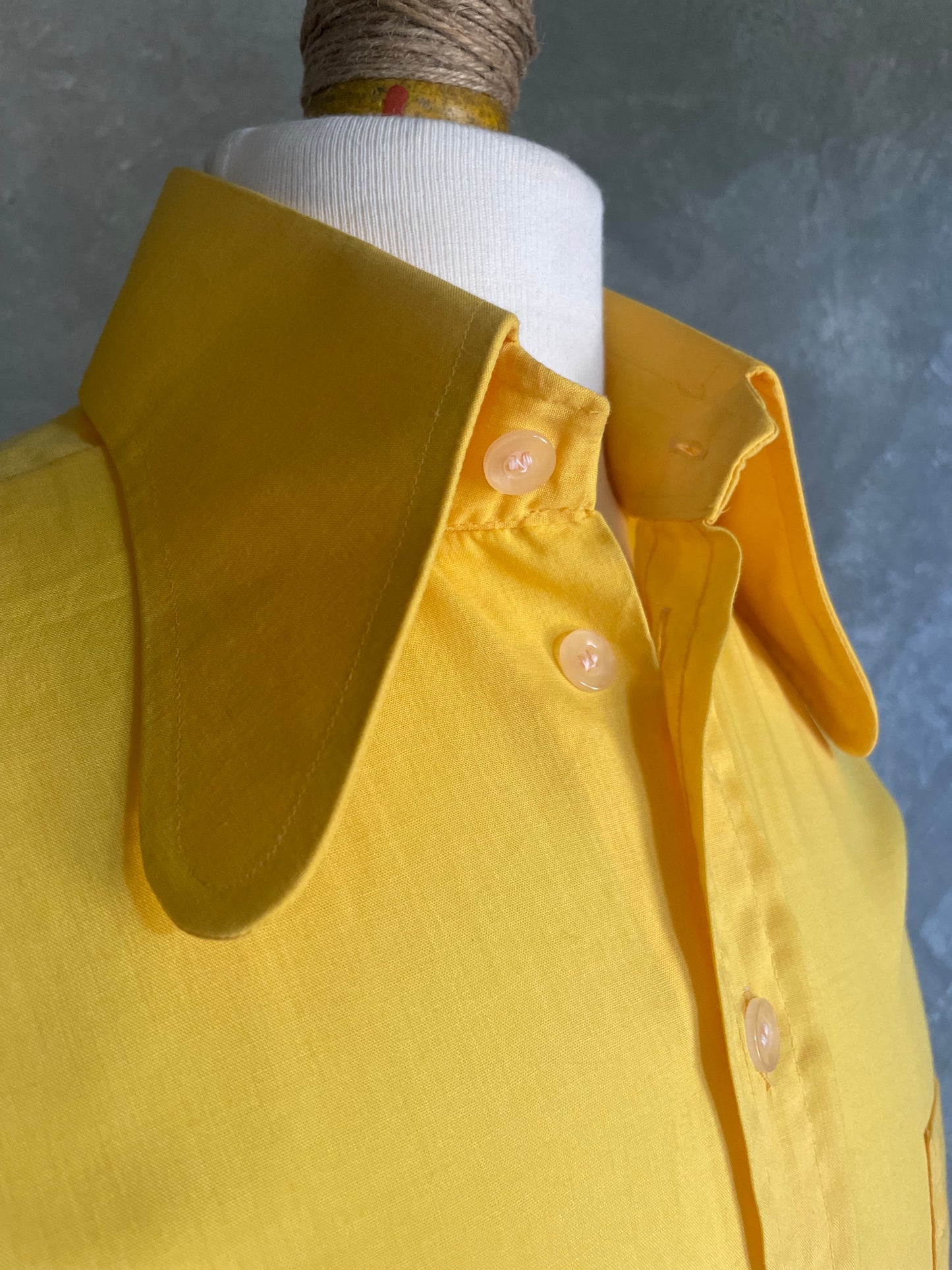Haupt Sunshine Yellow Button Up