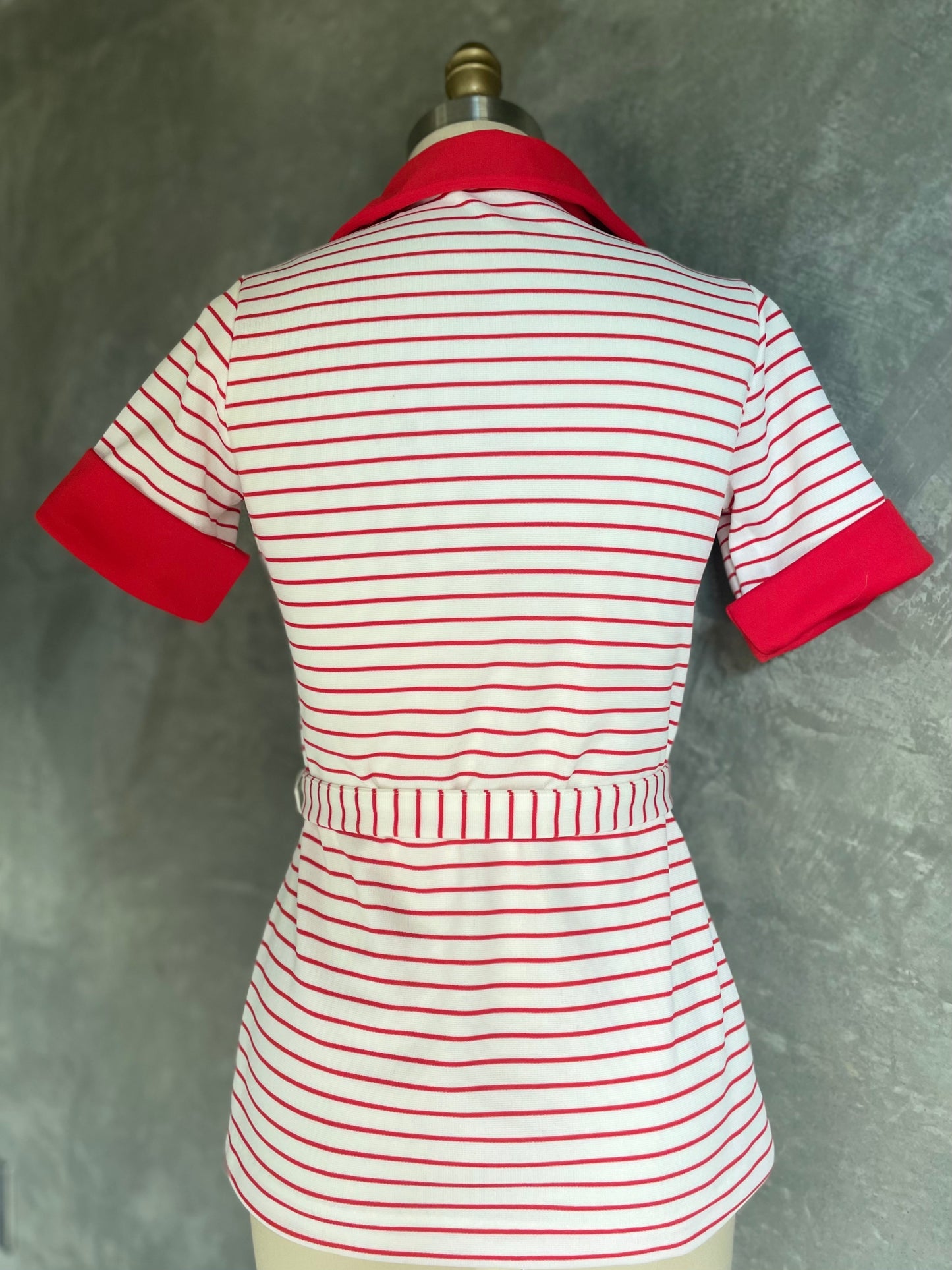 70s Striped Belted Tunic
